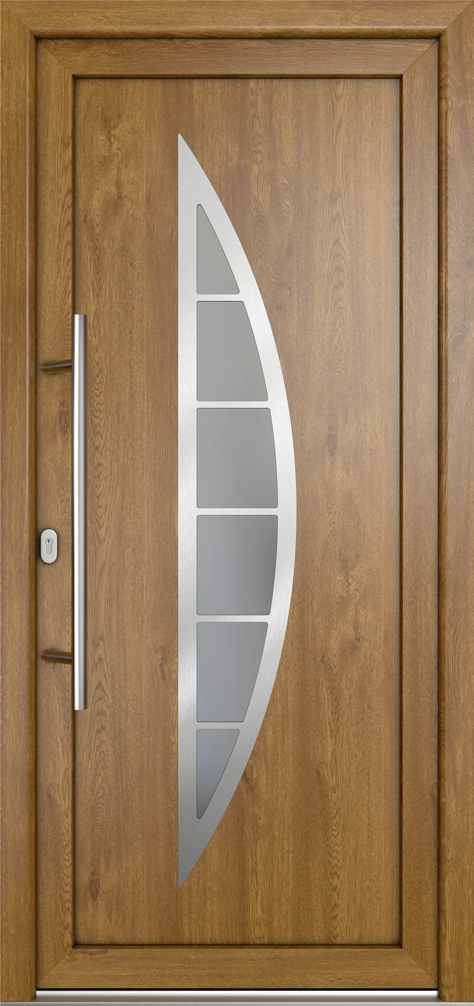 Meeth Haustür Signum Pro PVC Modell 28 108 x 208 cm DIN Links weiß/golden oak Meeth Haustür Signum Pro PVC Modell 28 108 x 208 cm DIN Links weiß/golden oak
