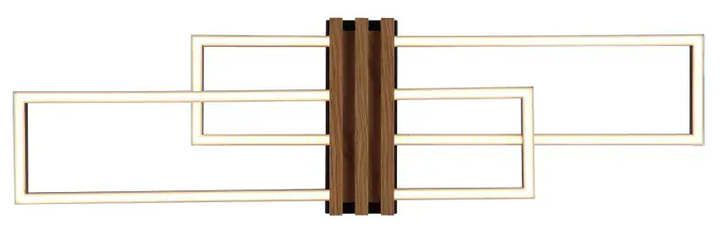 Globo Deckenleuchte Dakari I 80 x 23 cm schwarz warmweiß