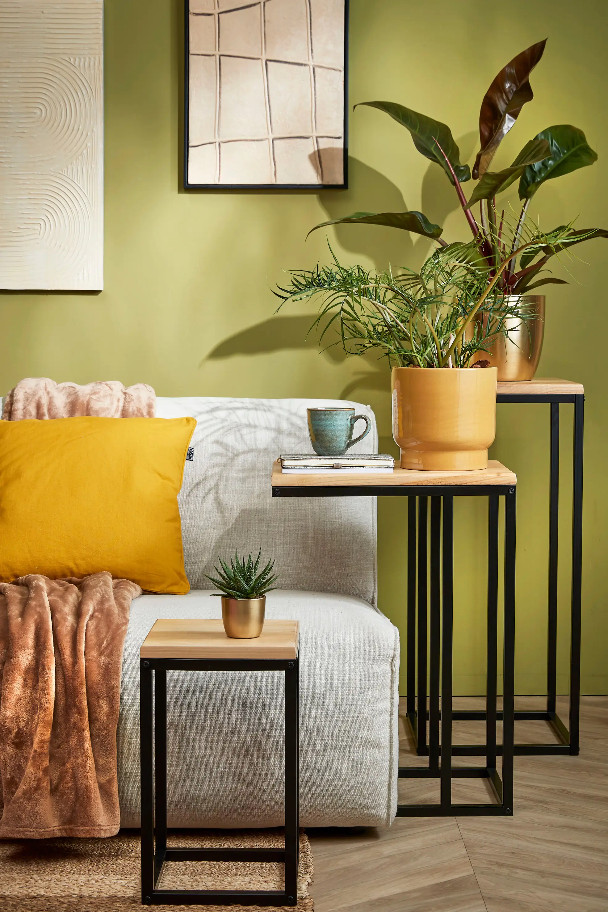 Mica Übertopf Alano rund gold  Ø 20 x 19 cm 