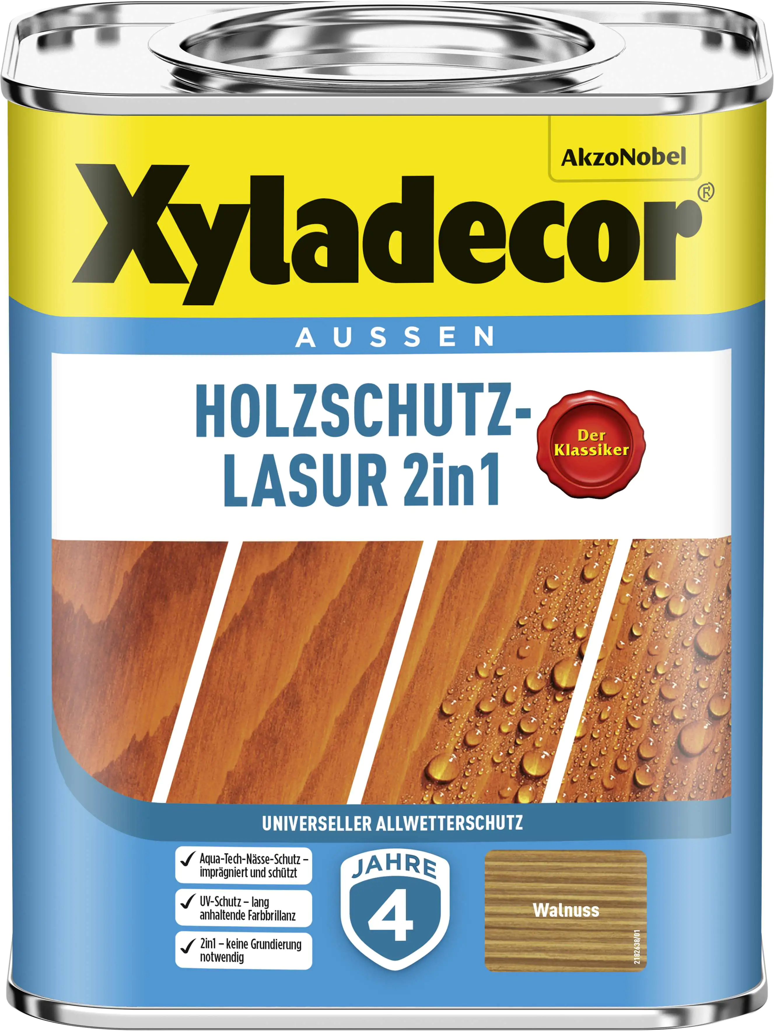 Xyladecor Holzschutzlasur 750 ml walnuss 2in1 Xyladecor Holzschutzlasur 750 ml walnuss 2in1