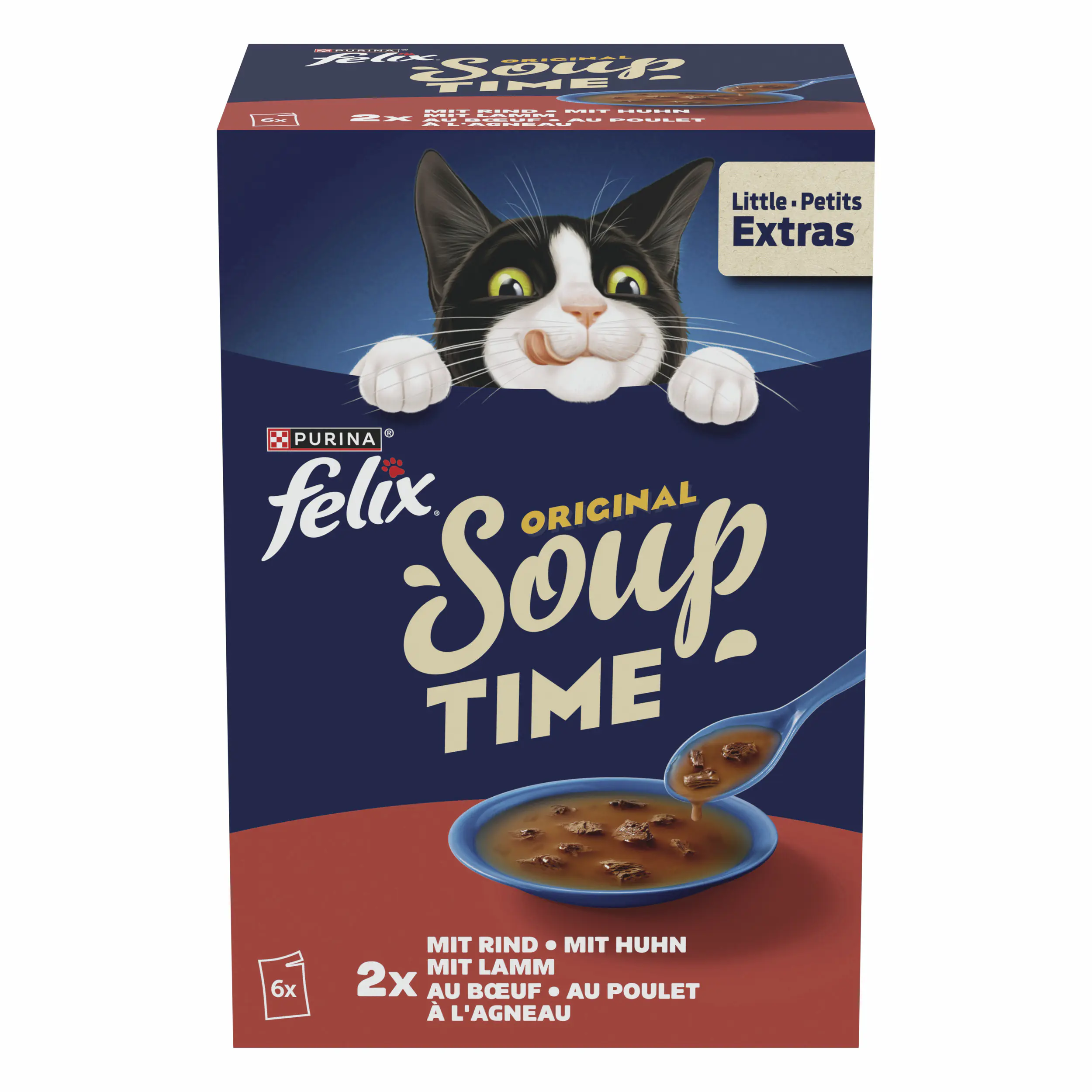 Felix Soup Geschmacksvielfalt vom Land Mix 6 x 48 g