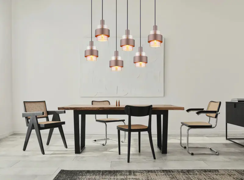 Globo Hängeleuchte Milley 96 x 34,5 cm bronze matt