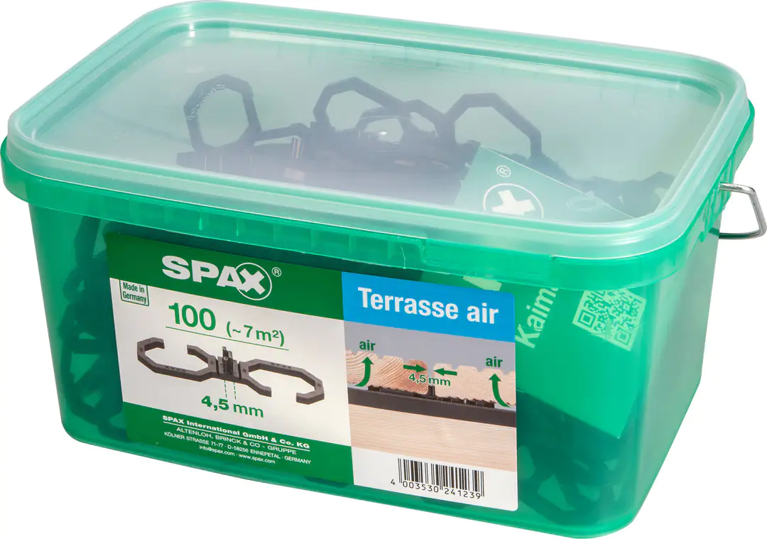 Spax Air-Belüftung 9 x 2,8 x 0,4 cm 100 Stück 4,5 mm Fuge