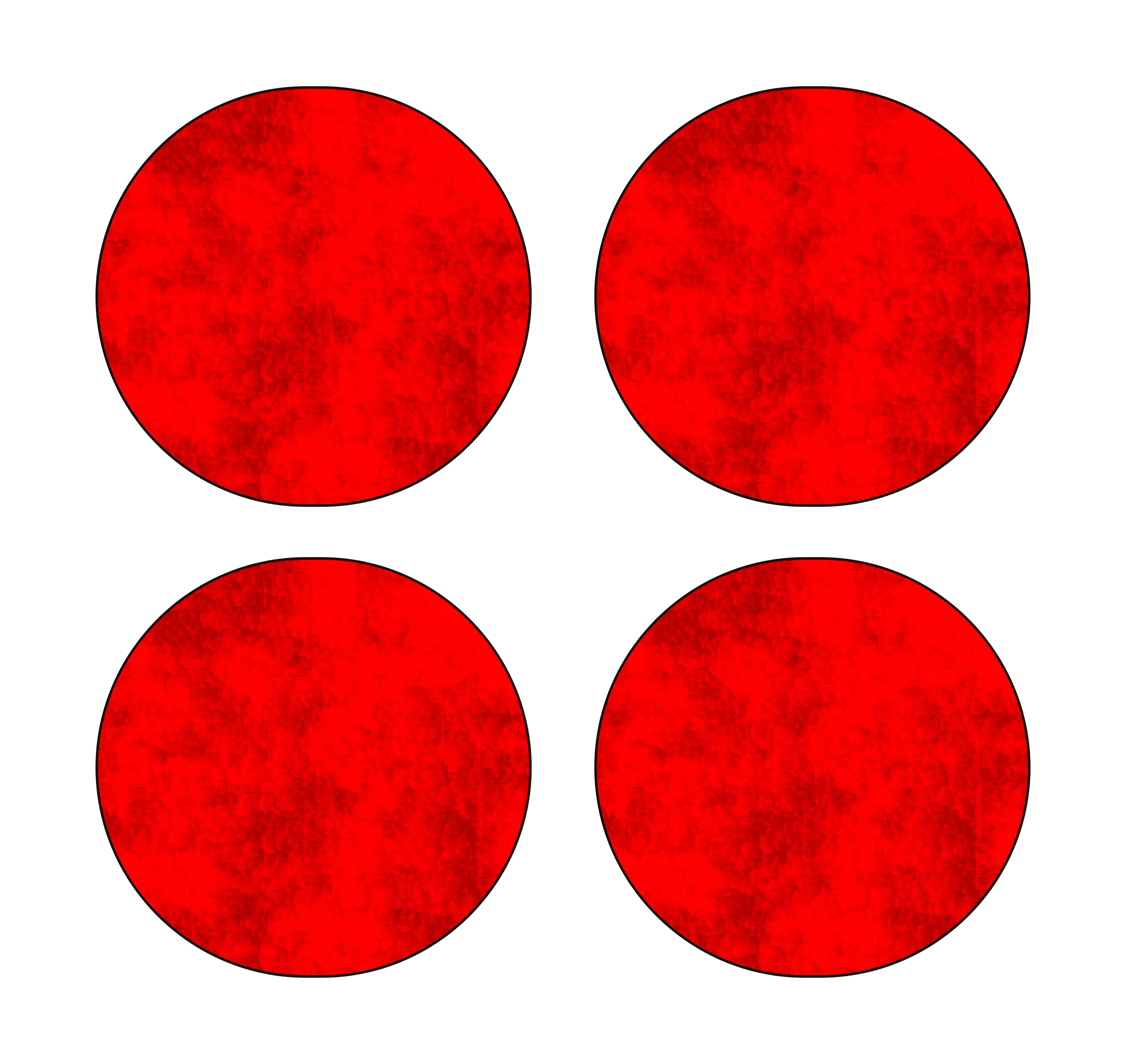 4002341255732 Hermann Schütz Aufkleber Holografie-Leucht-Reflektoren Punkte rot 4 Motive