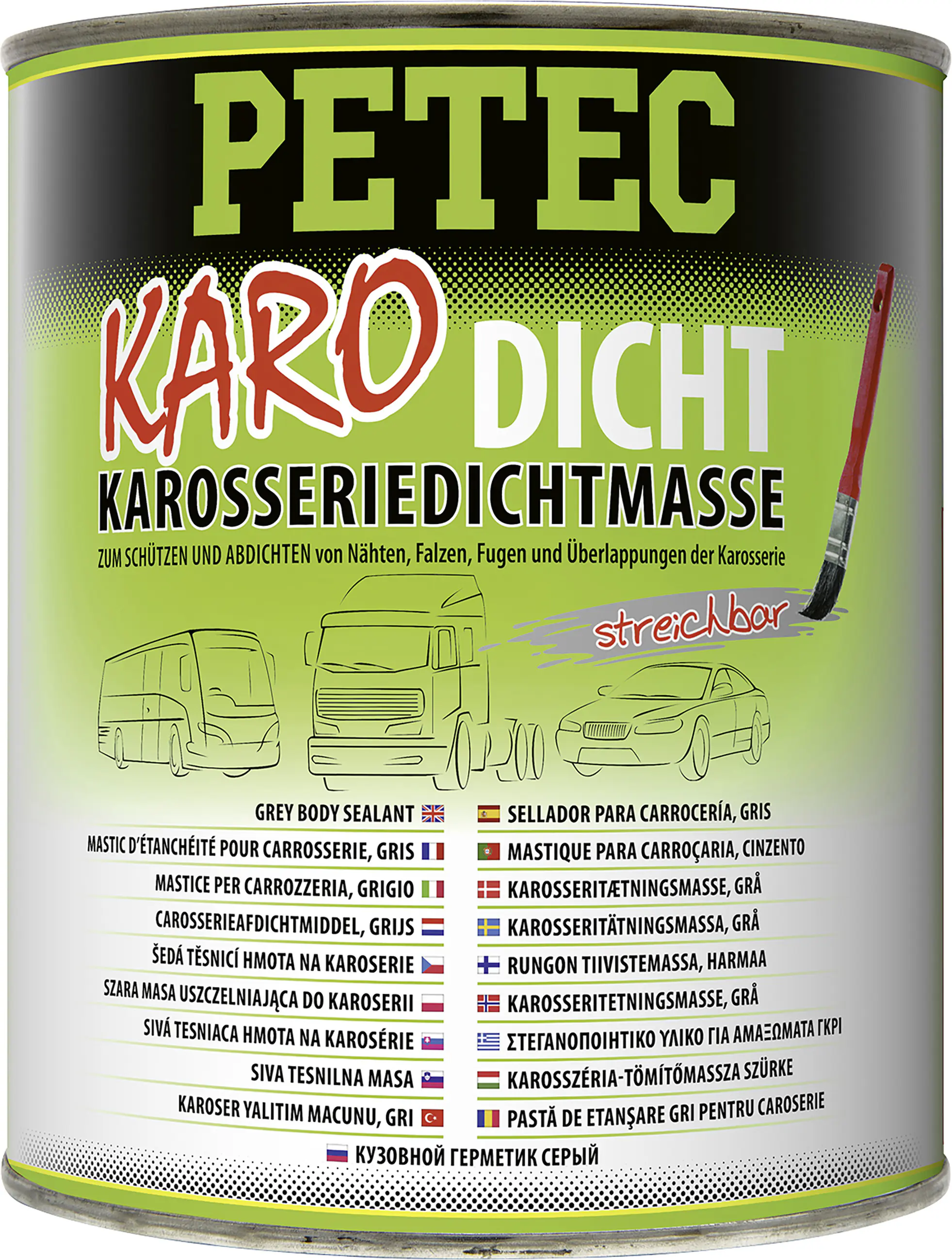Petec Karo-Dicht Pinseldose 1 L Petec Karo-Dicht Pinseldose 1 L