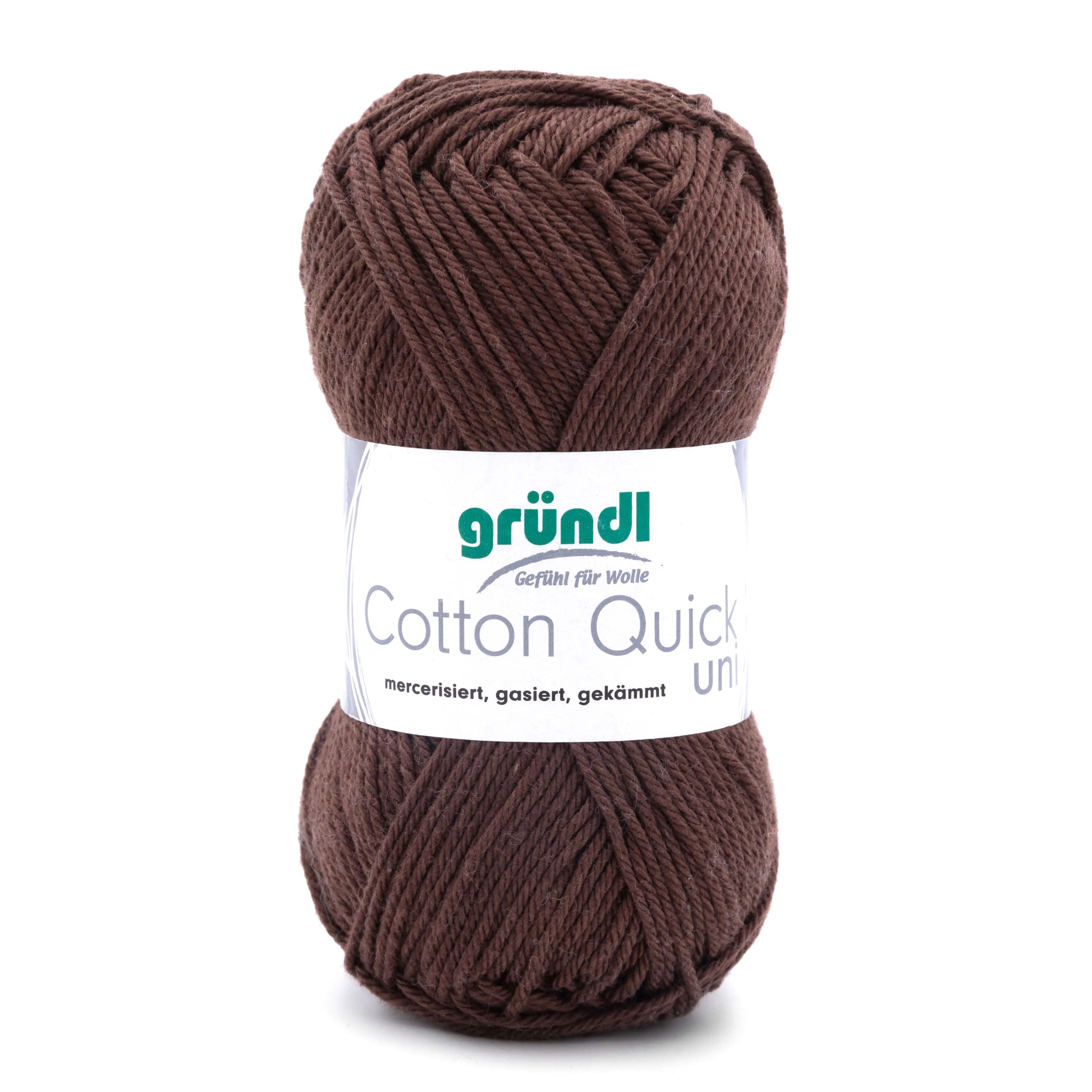 Gründl Wolle Cotton Quick 50 g uni schokolade