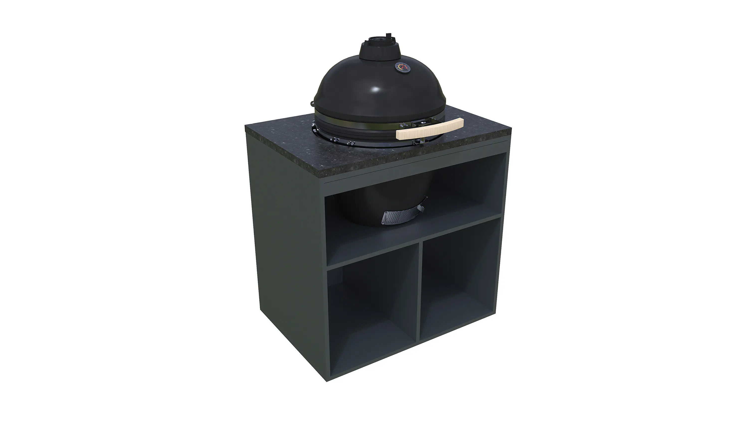 Bellano Living Element für Outdoorküchen inkl. Kamado Grill anthrazit granit Bellano Living Element für Outdoorküchen inkl. Kamado Grill anthrazit granit