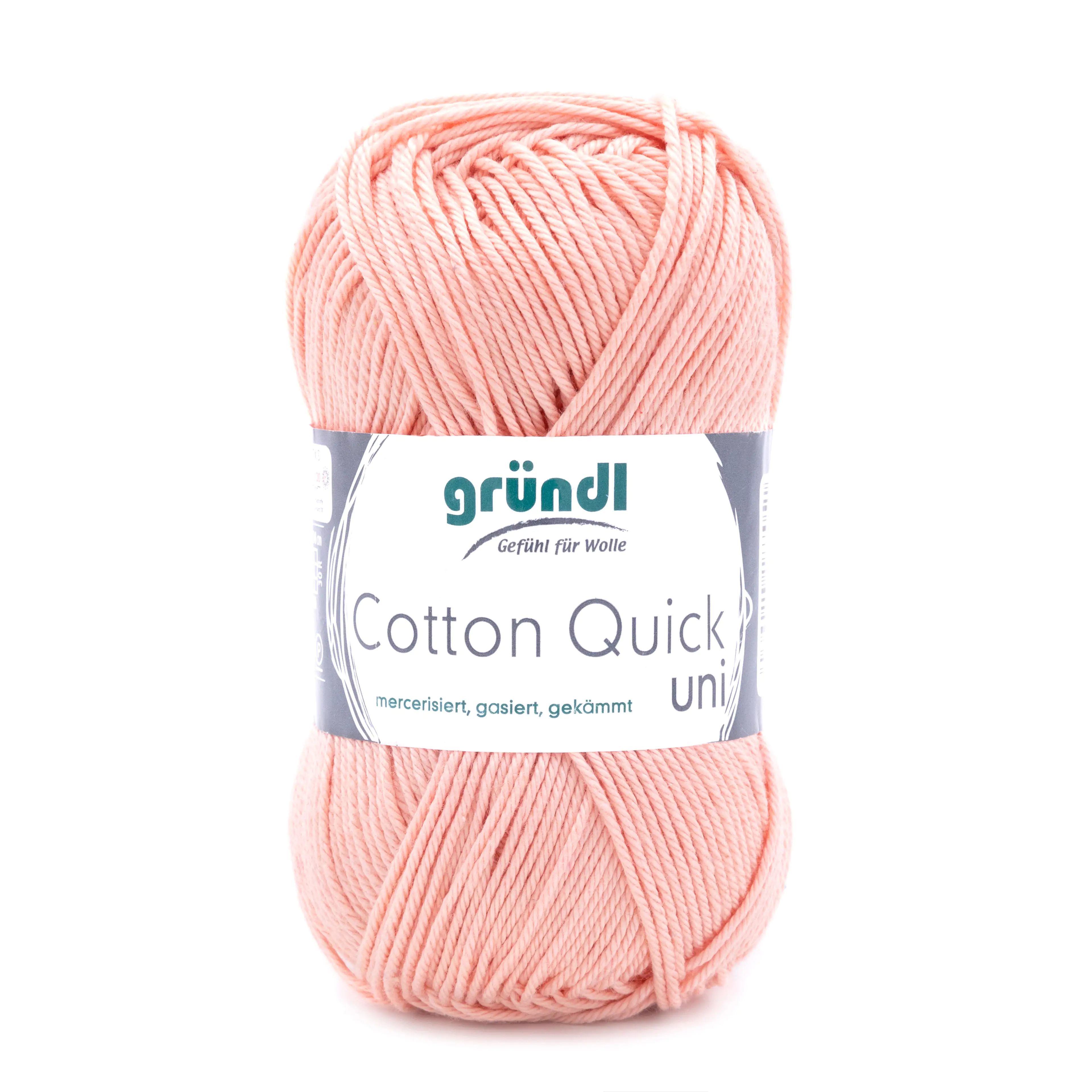 Gründl Wolle Cotton Quick 50 g uni apricot