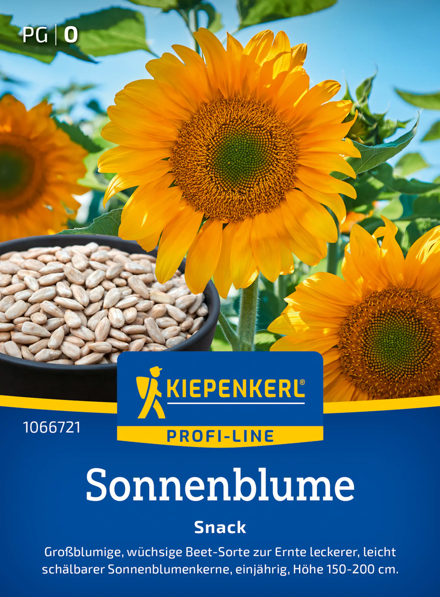 Kiepenkerl Profi-Line Blumensamen Sonnenblumen Snack für ca. 20 Pflanzen