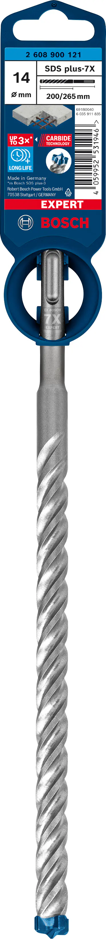Bosch Expert SDS plus-7X Hammerbohrer 14 x 200 x 265 mm