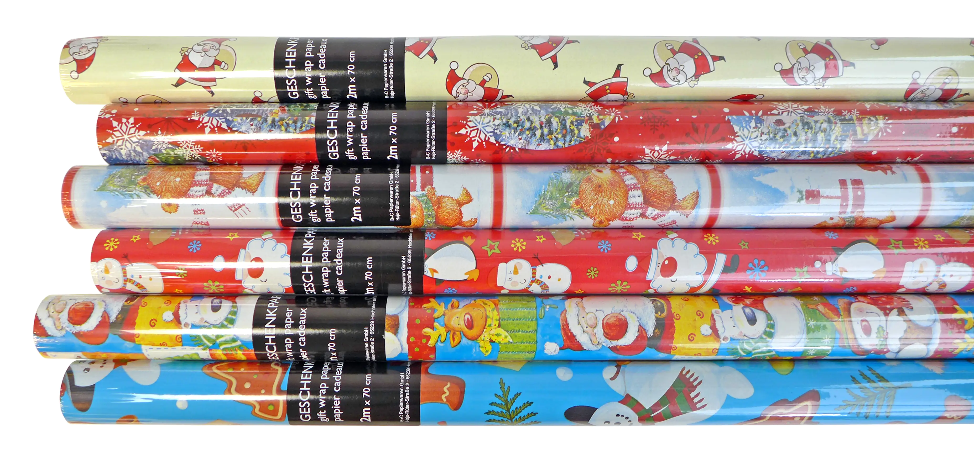 4014995269423 Braun & Company Geschenkpapier Weihnachten 2 m x 70 cm