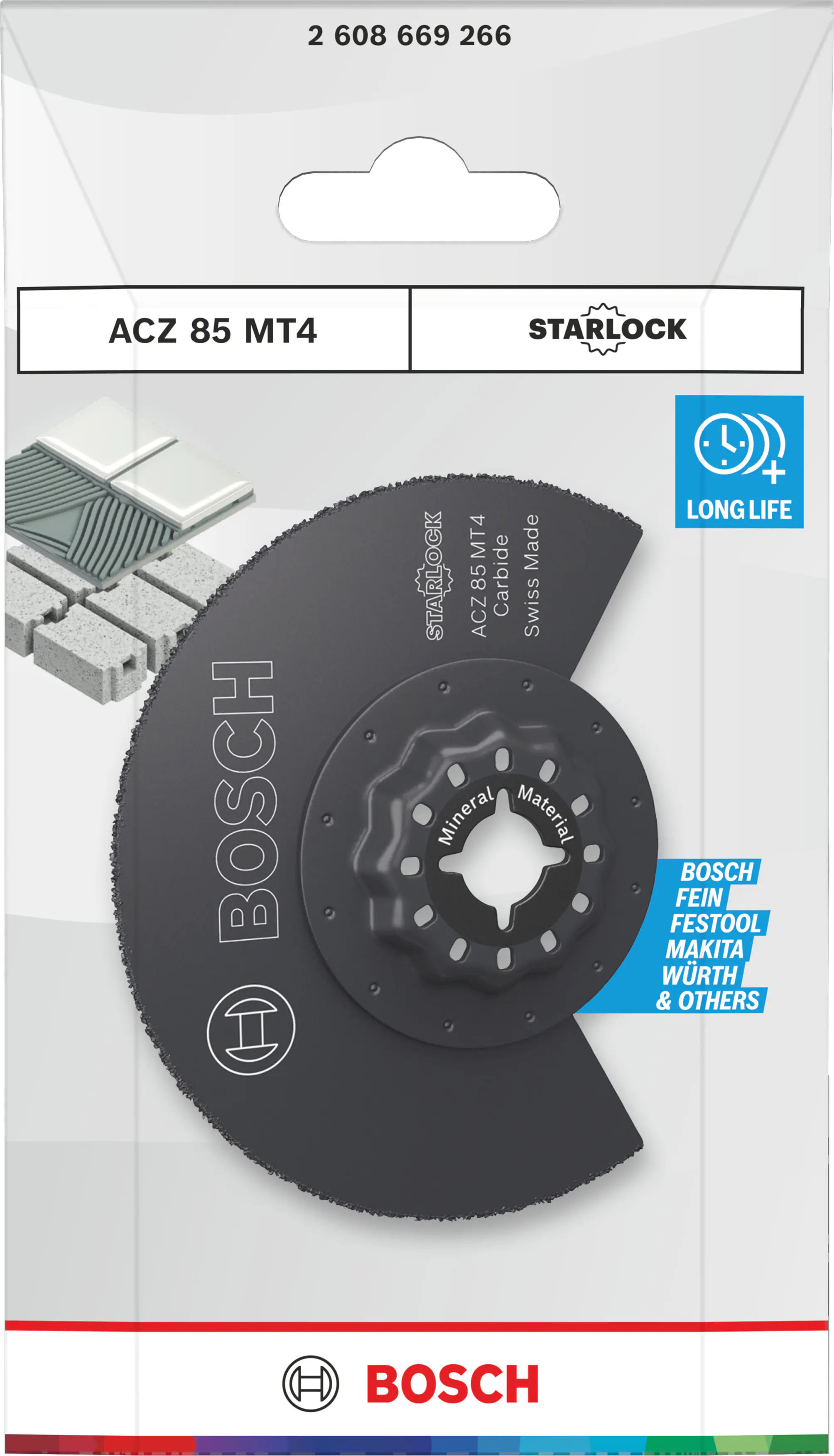 Bosch Segmentsägeblatt ACZ 85 MT4 Starlock Multi Material Ø 85 mm