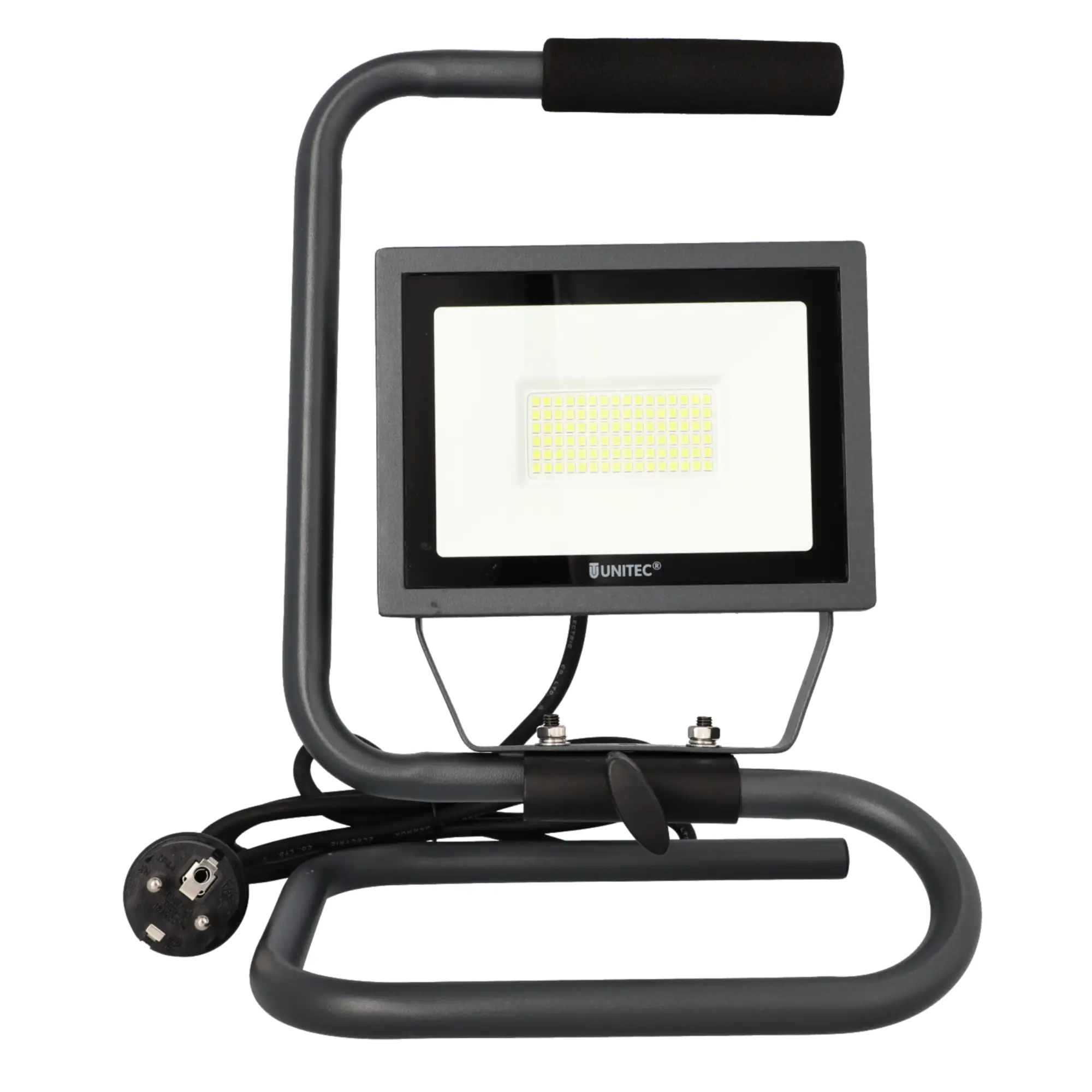UniTec LED Baustrahler anthrazit tragbar 35 W 4250 lm  UniTec LED Baustrahler anthrazit tragbar 35 W 4250 lm