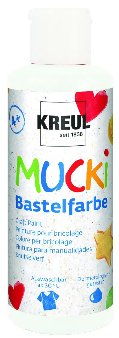 Kreul Mucki Bastelfarbe weiß 80 ml