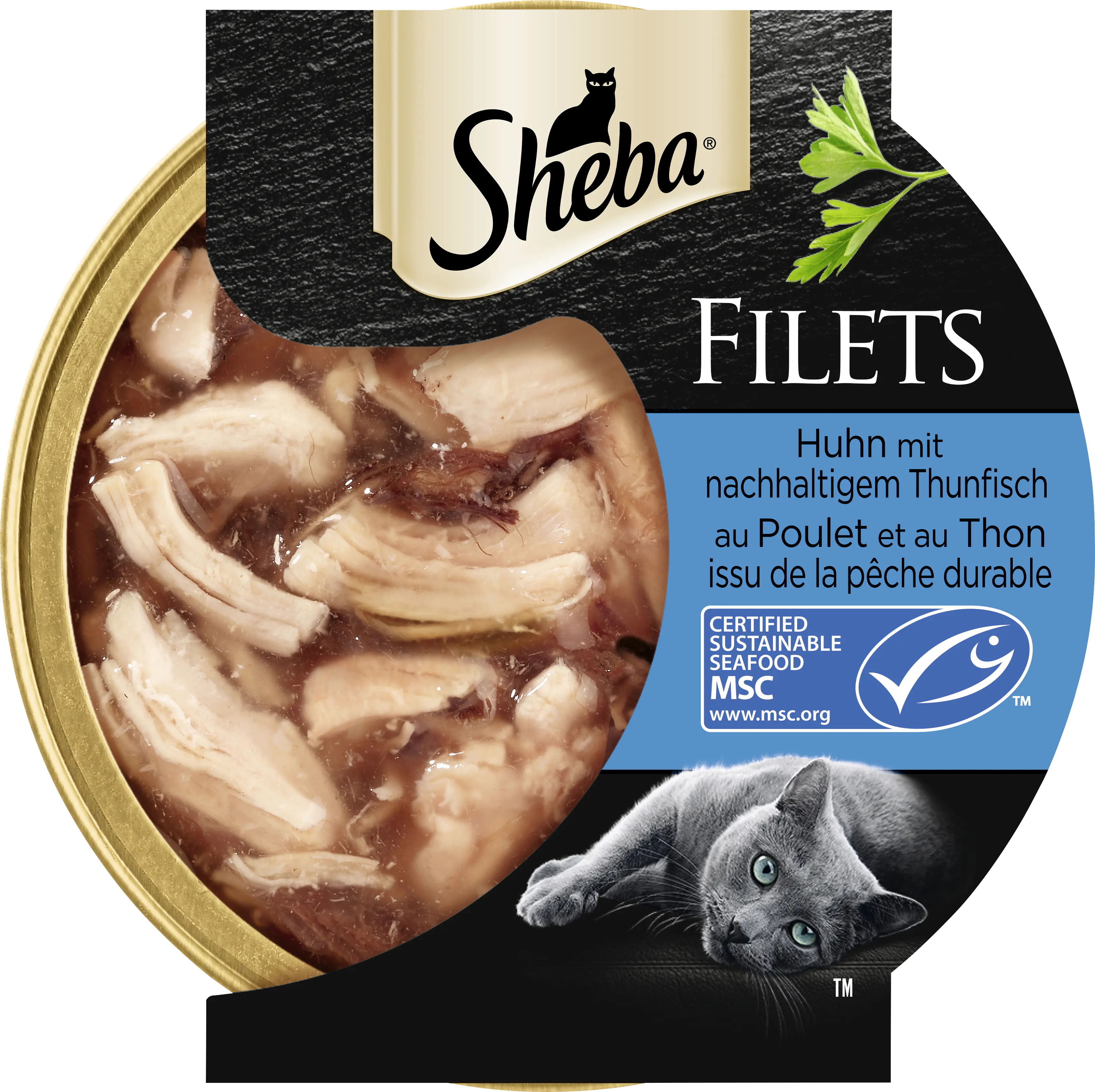 Sheba Filets Katzennassfutter Adult 60 g Huhn mit Thunfisch