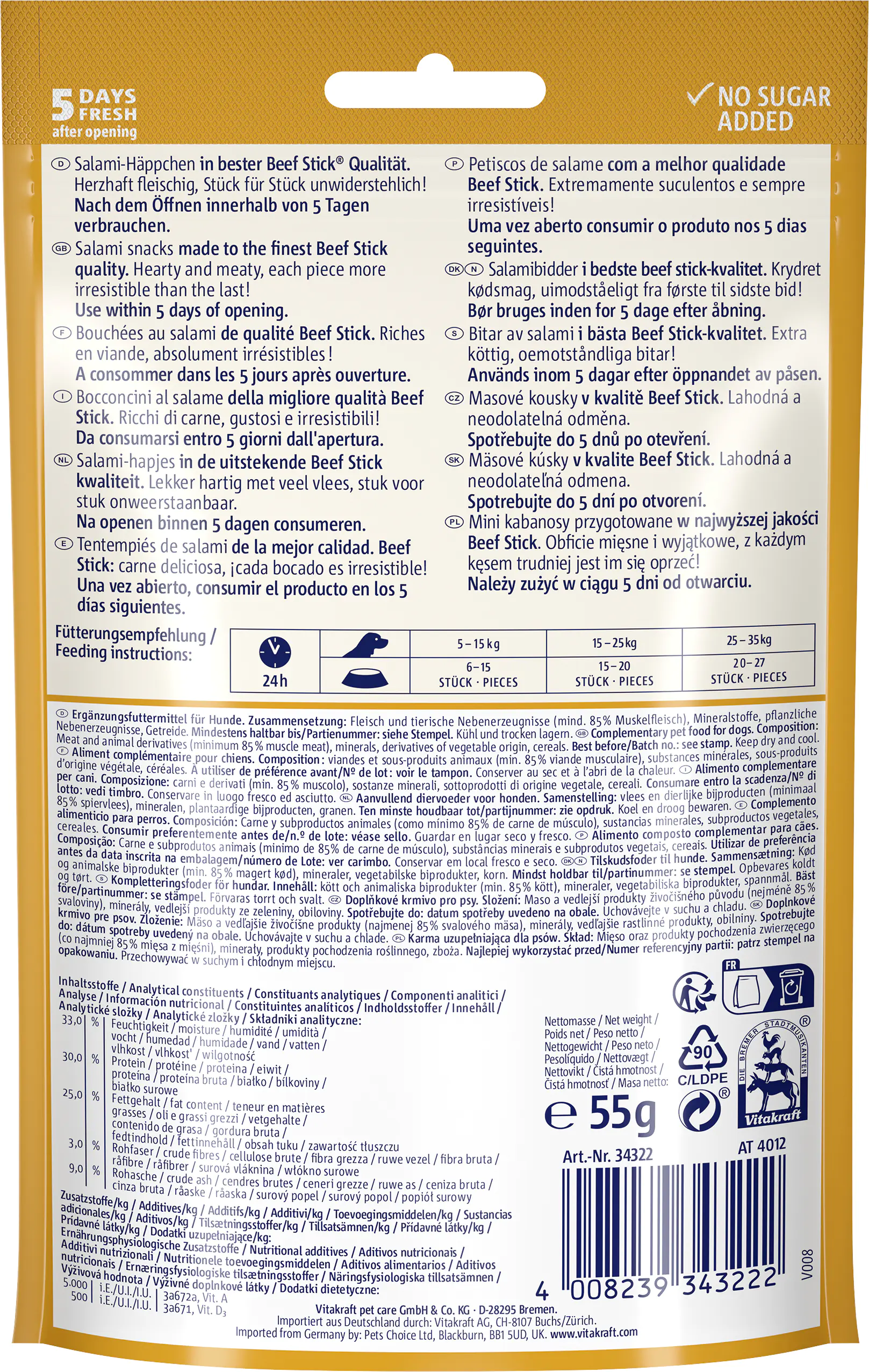 Vitakraft Beef Stick® Rustico 55 g Vitakraft Beef Stick® Rustico 55 g
