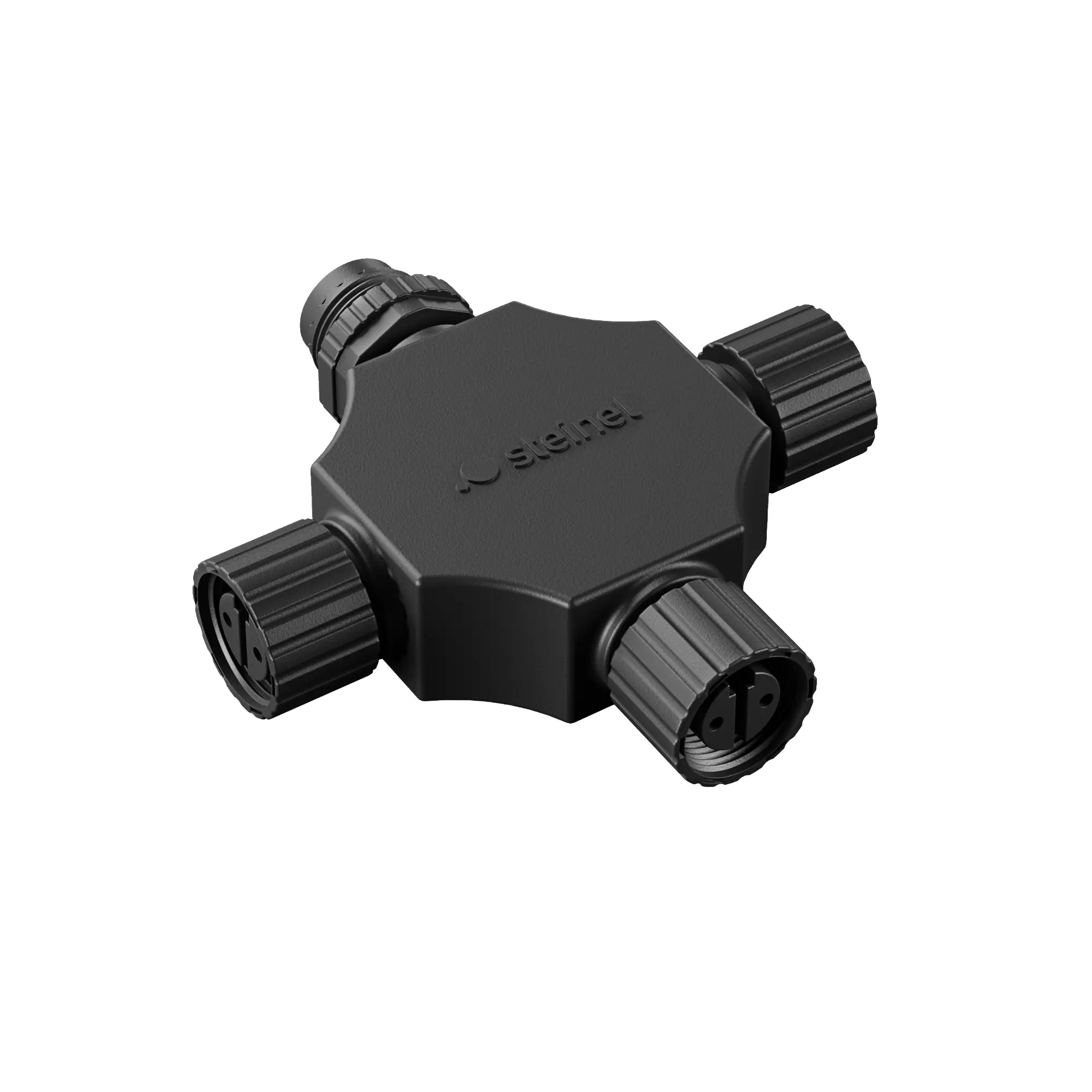 Steinel Kreuzverbinder für 24V Garten-Lichtsystem schwarz