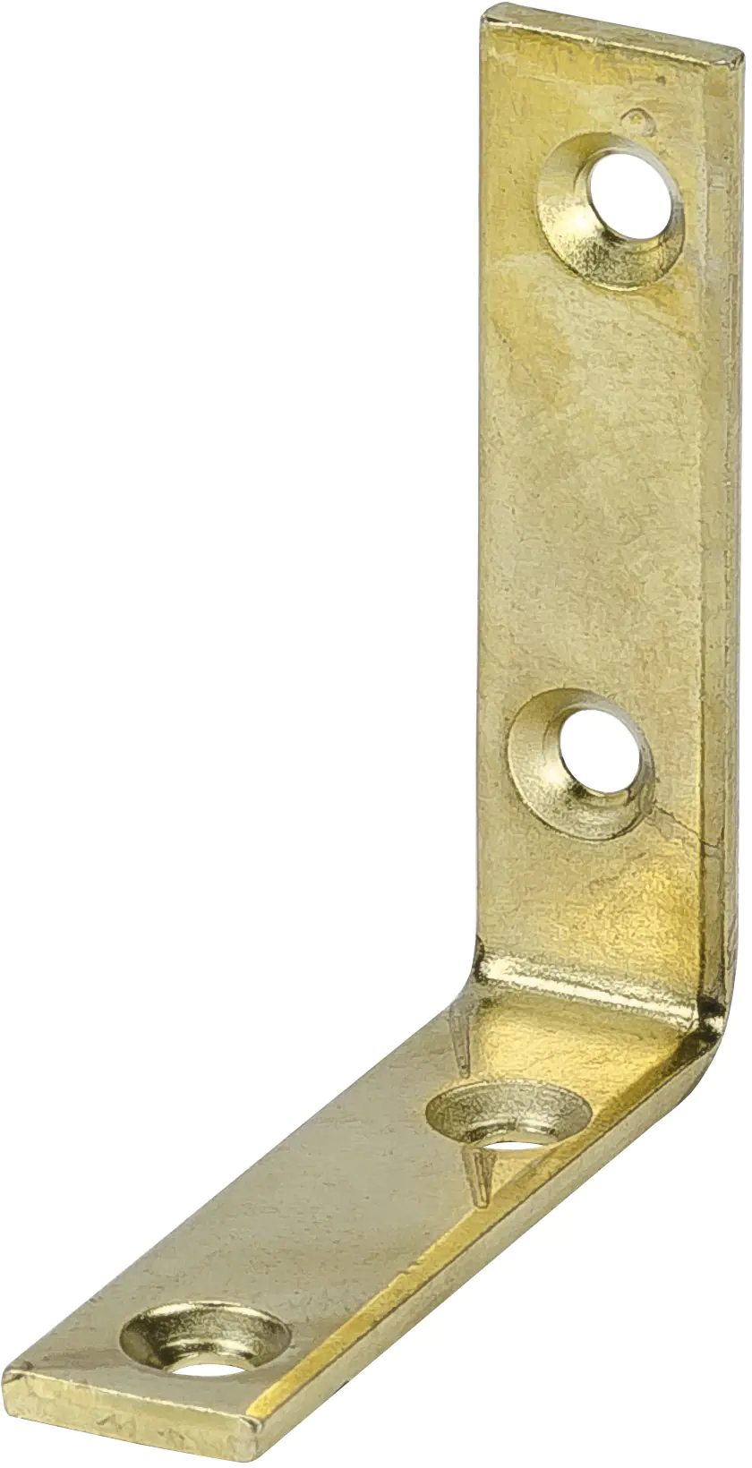 Vormann Möbelwinkel vermessingt 40 x 10 mm