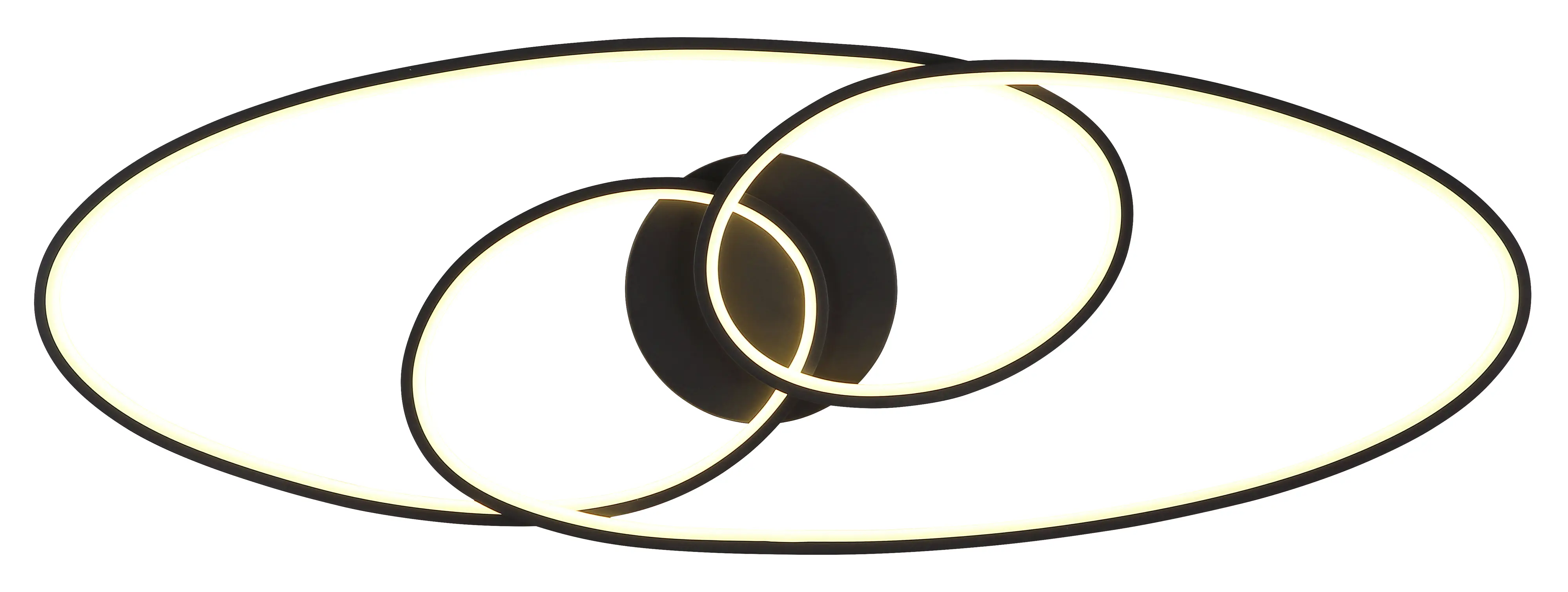 Globo Deckenleuchte Spira 85 x 30 cm L x B schwarz warmweiß