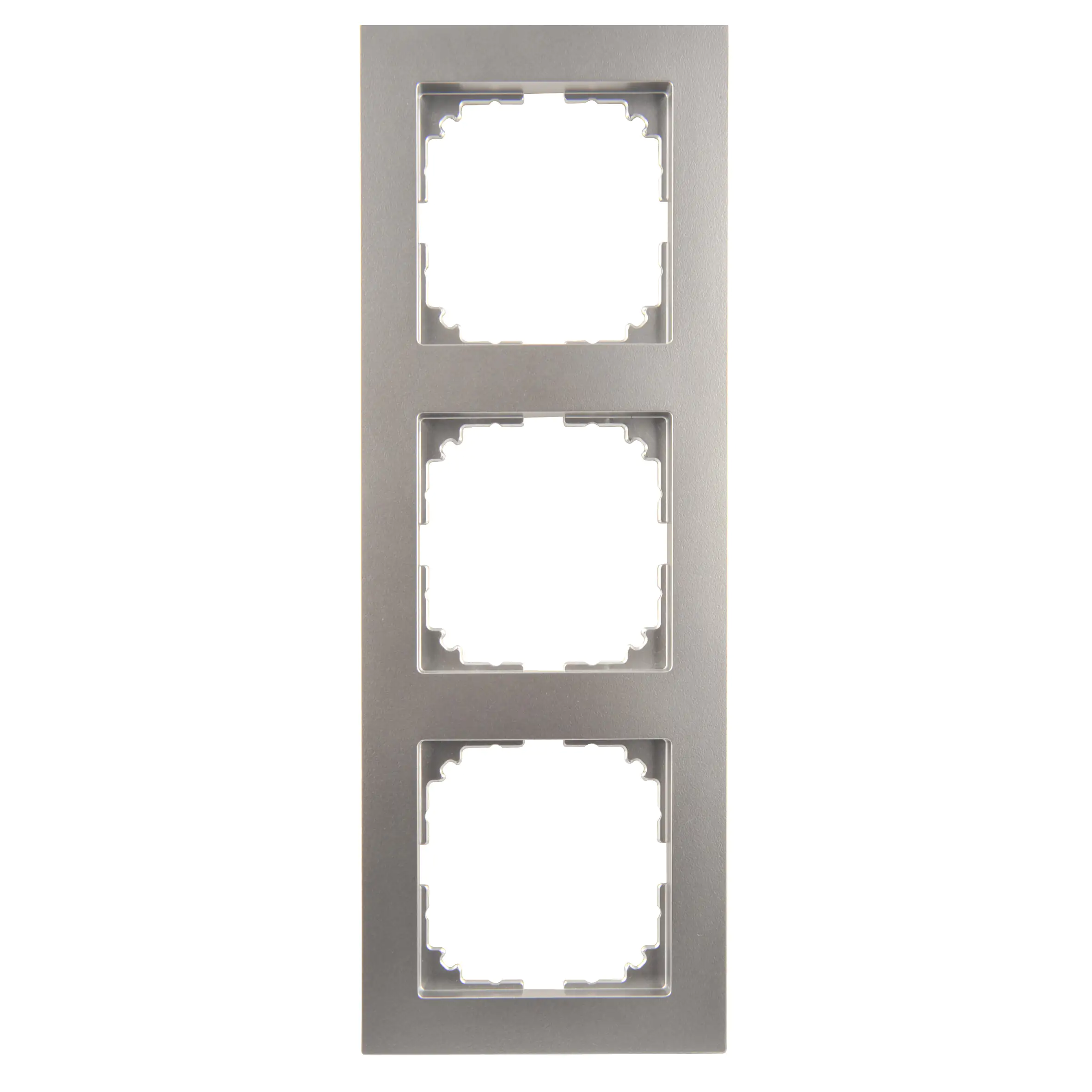 4042811181178 Merten Abdeckrahmen 3fach M-Pure, aluminium, MEG4030-3660