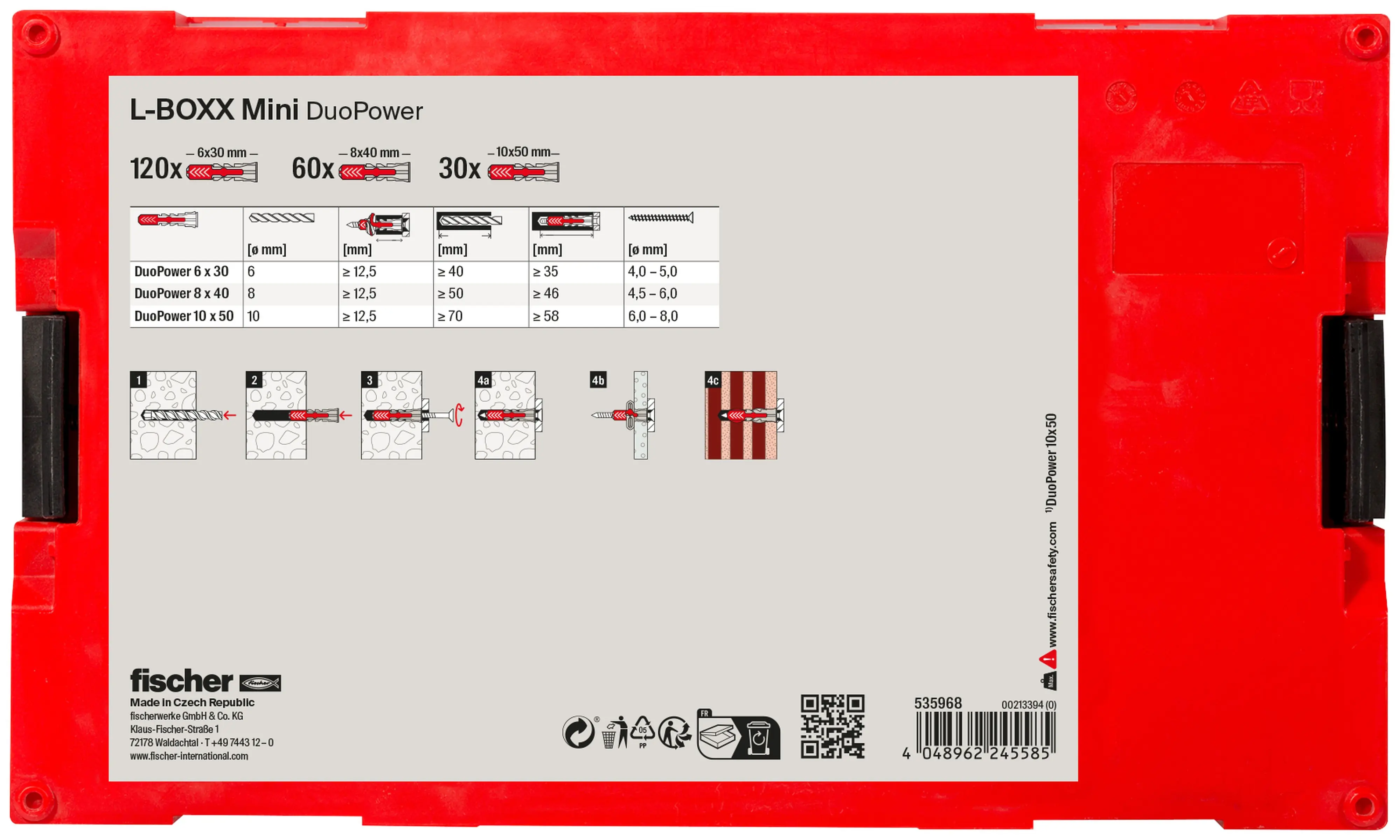 Fischer FixTrainer DuoPower - 210 Stück
