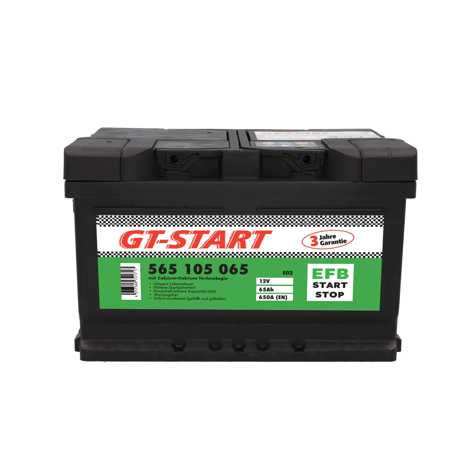 GT-Start Starterbatterie EFB 65Ah 650A  GT-Start Starterbatterie EFB 65Ah 650A