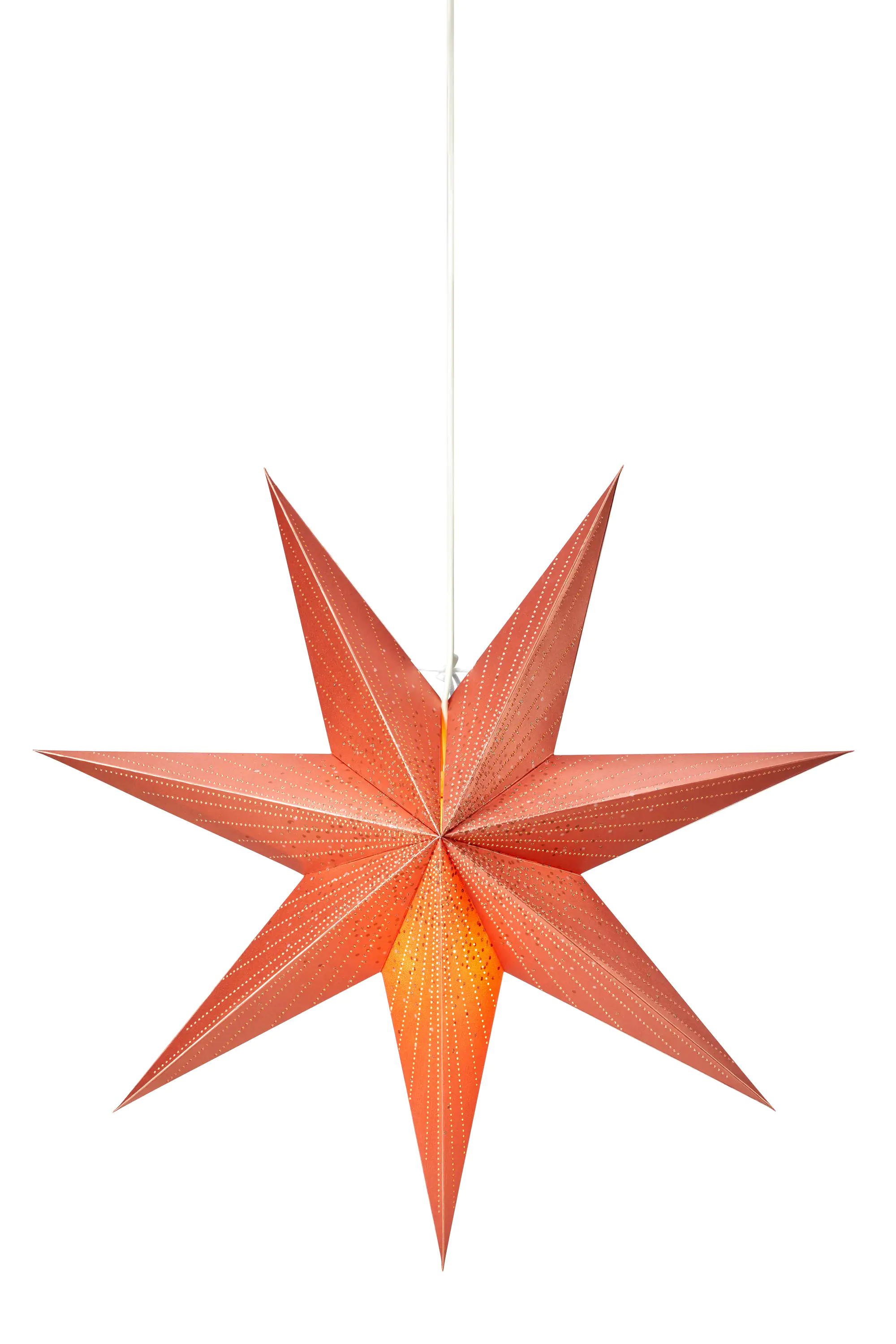 7330024593510 Markslöjd EMMY Hängestern orange, H 45 cm x T 16 cm x B 45 cm