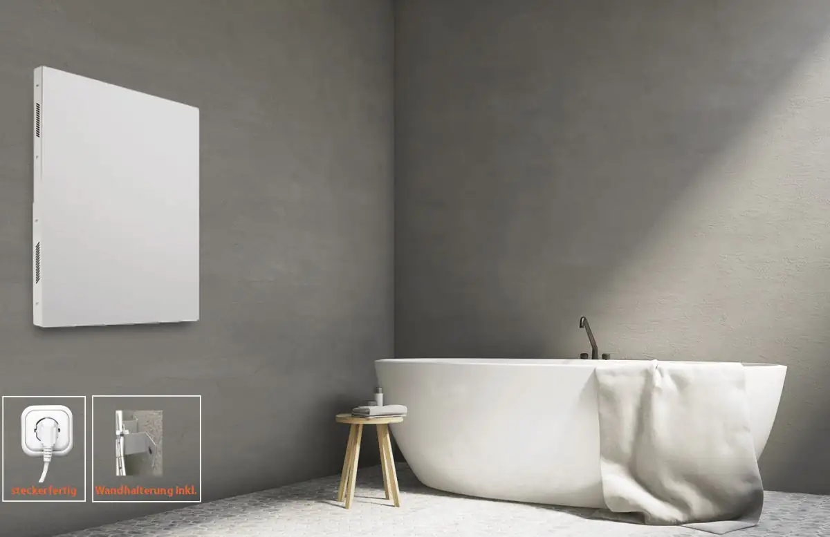 Bella Jolly Infrarot Metallheizkörper 60x80 cm 580 Watt, weiß