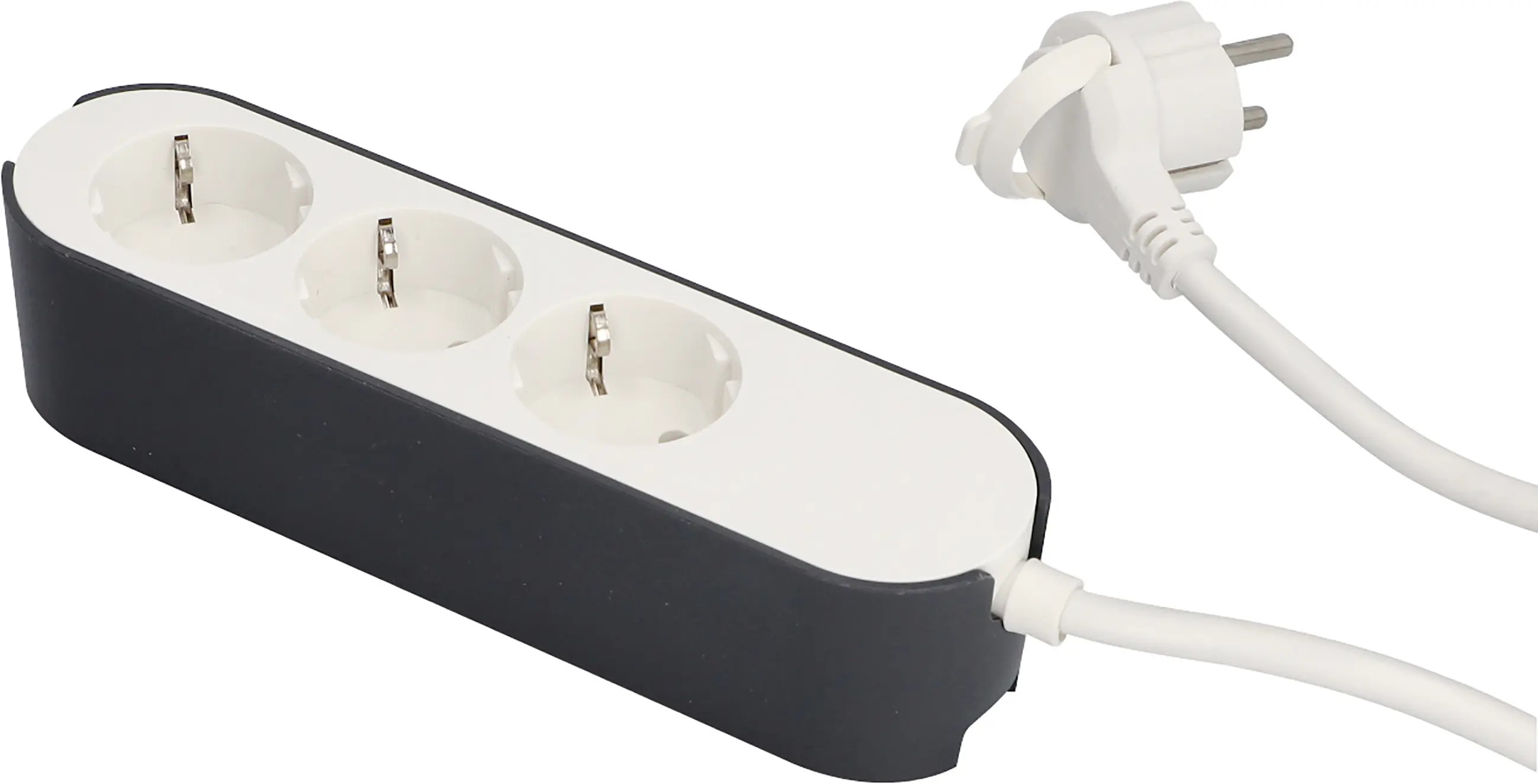 Unitec Steckdosenleiste Greenline 3-fach 1,8 m weiß anthrazit