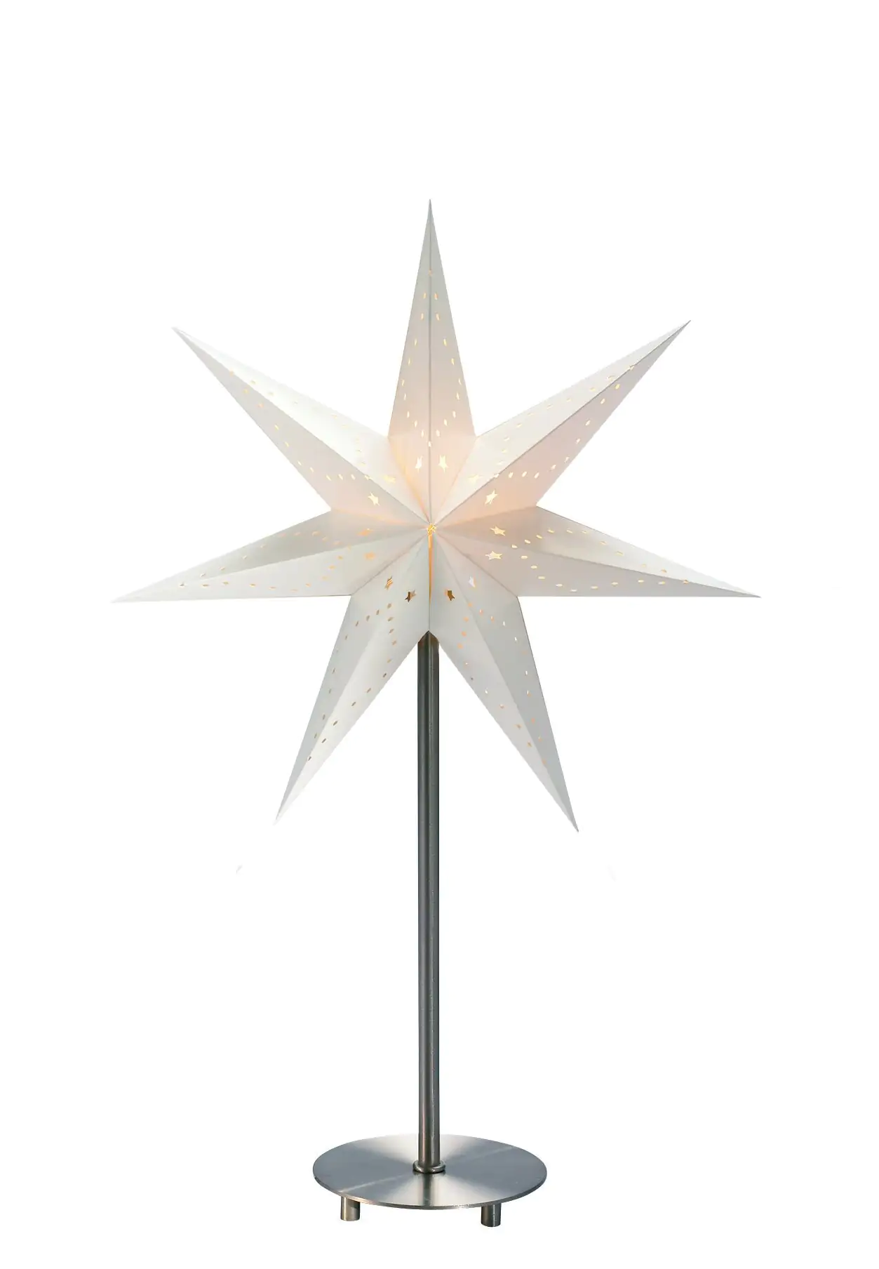 Markslöjd SATURNUS Standstern weiß, H 52 x T 10 cm x B 35 cm