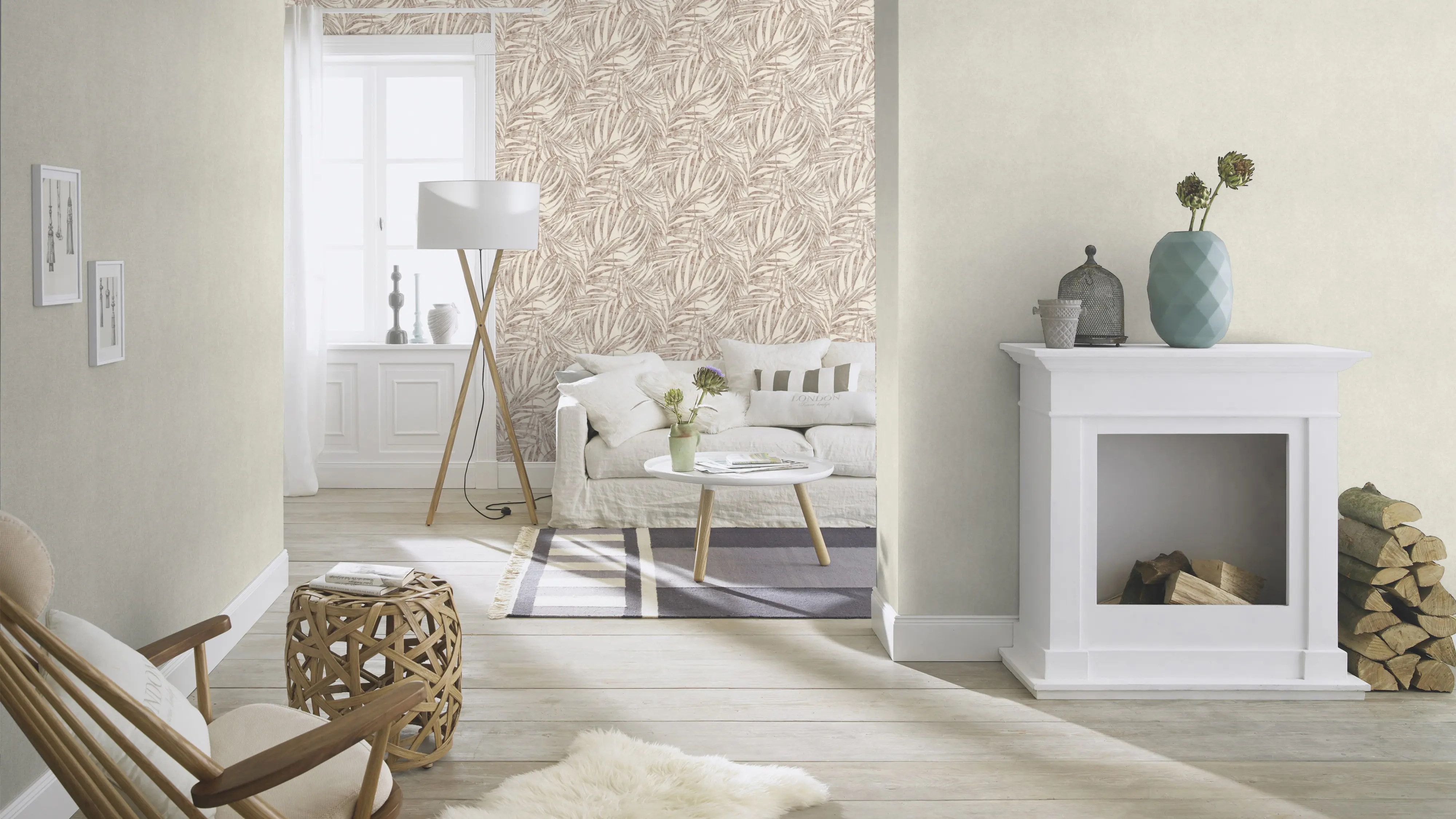 Rasch Vliestapete 617122 Linares uni grau 10,05 x 0,53 m