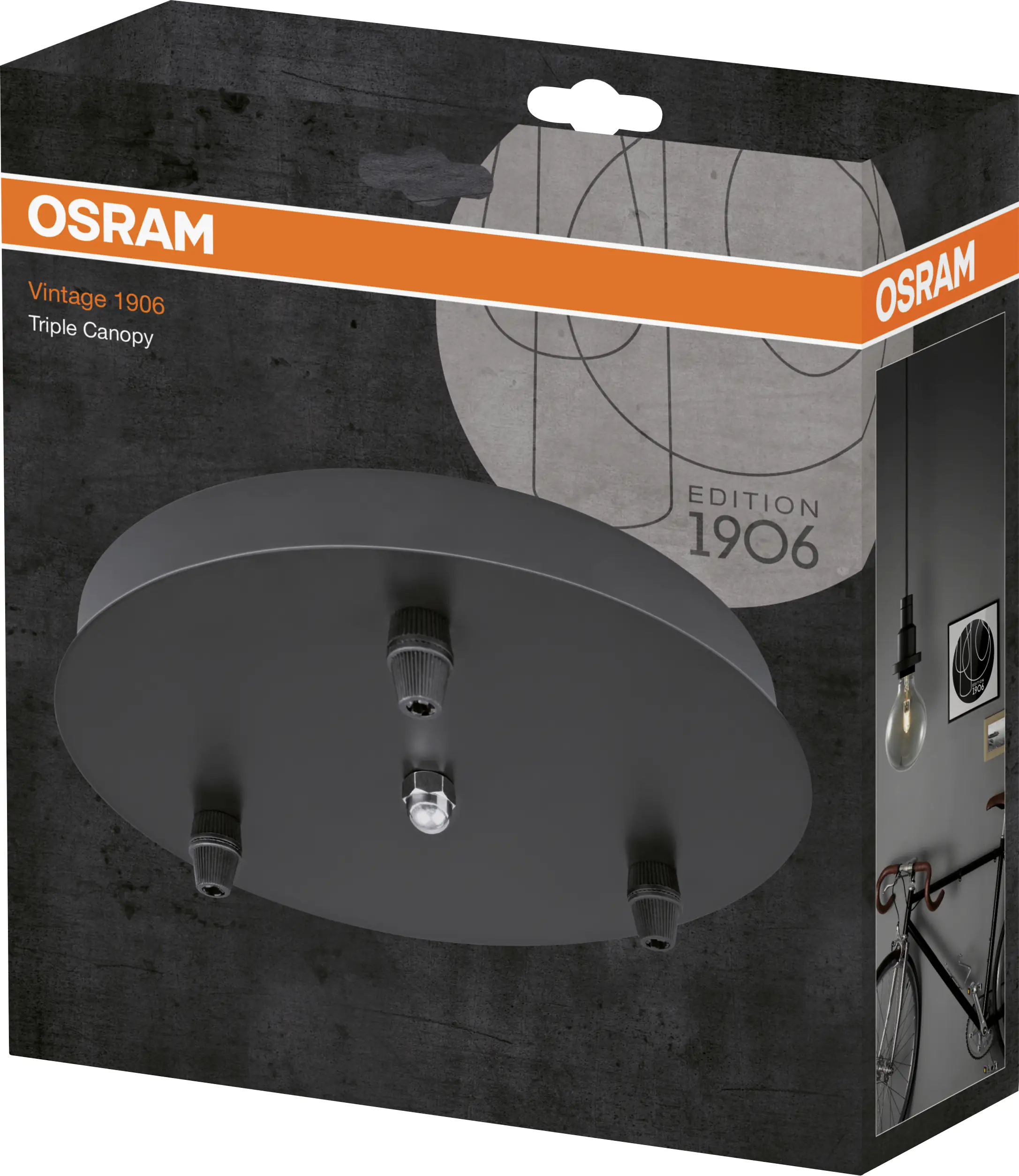 Ledvance Deckenhalterung Vintage1906 Pendulum Ø 20 cm 3er rund