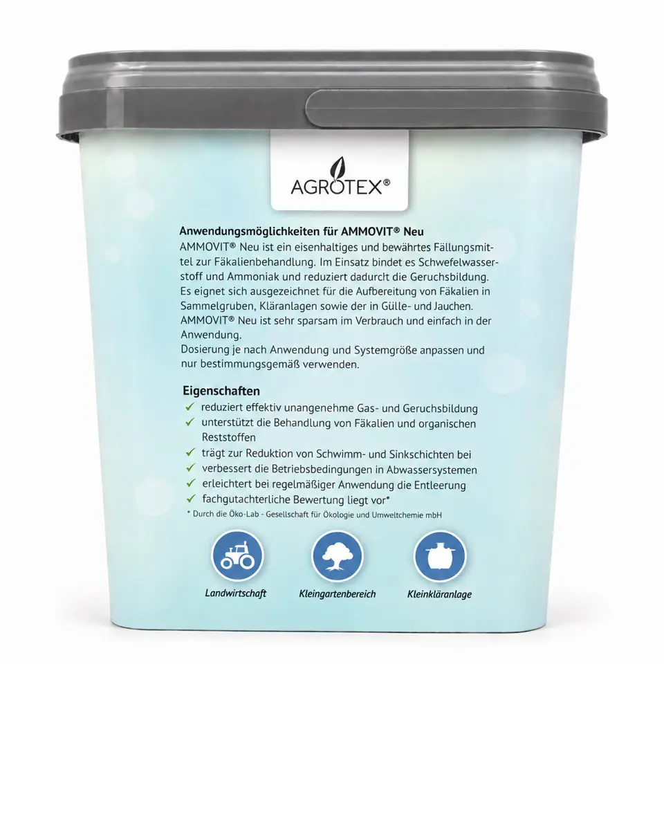 Agrotex Ammovit Neu Zusatz für Campingtoiletten 5 kg