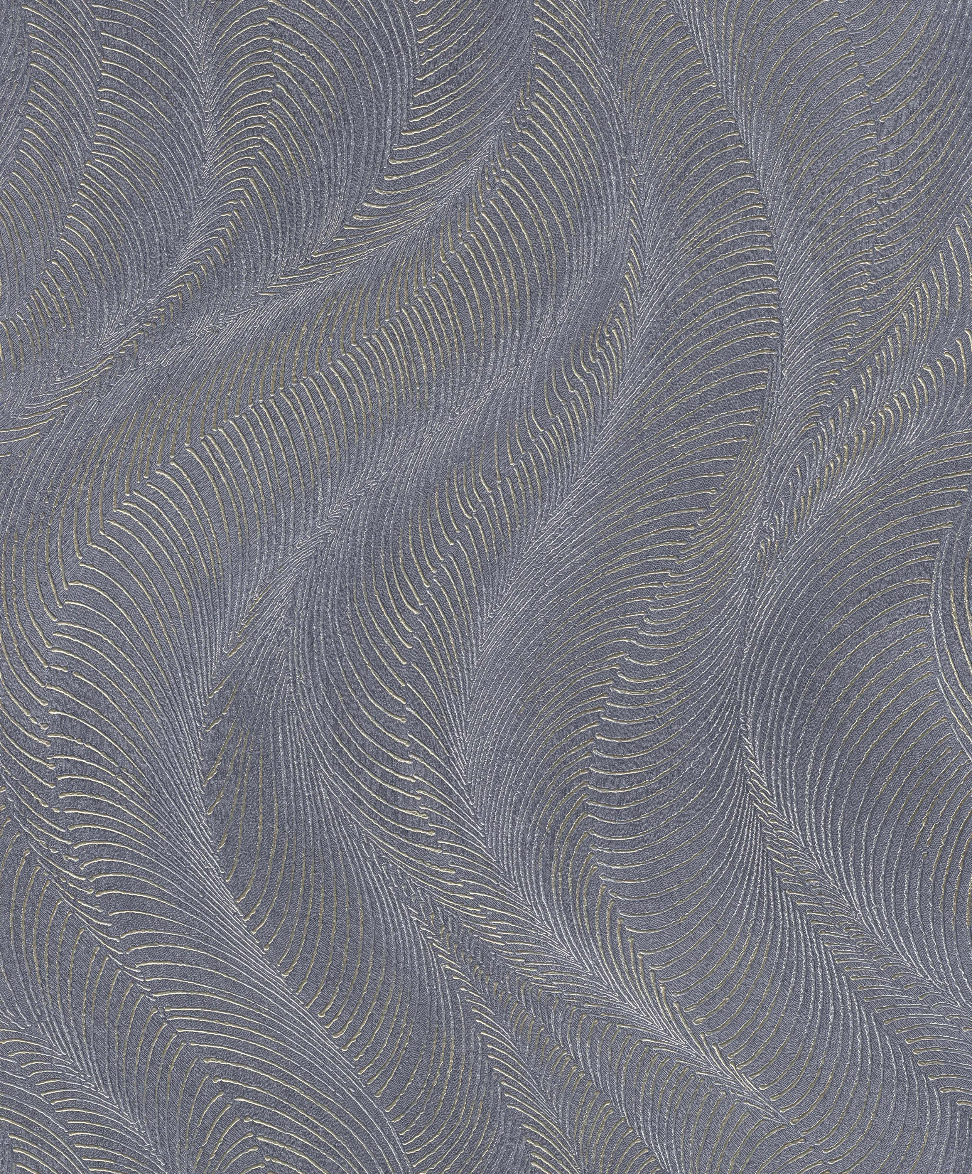 Rasch Vliestapete Wellen Incanto blau-taupe 10,05 x 0,53 m