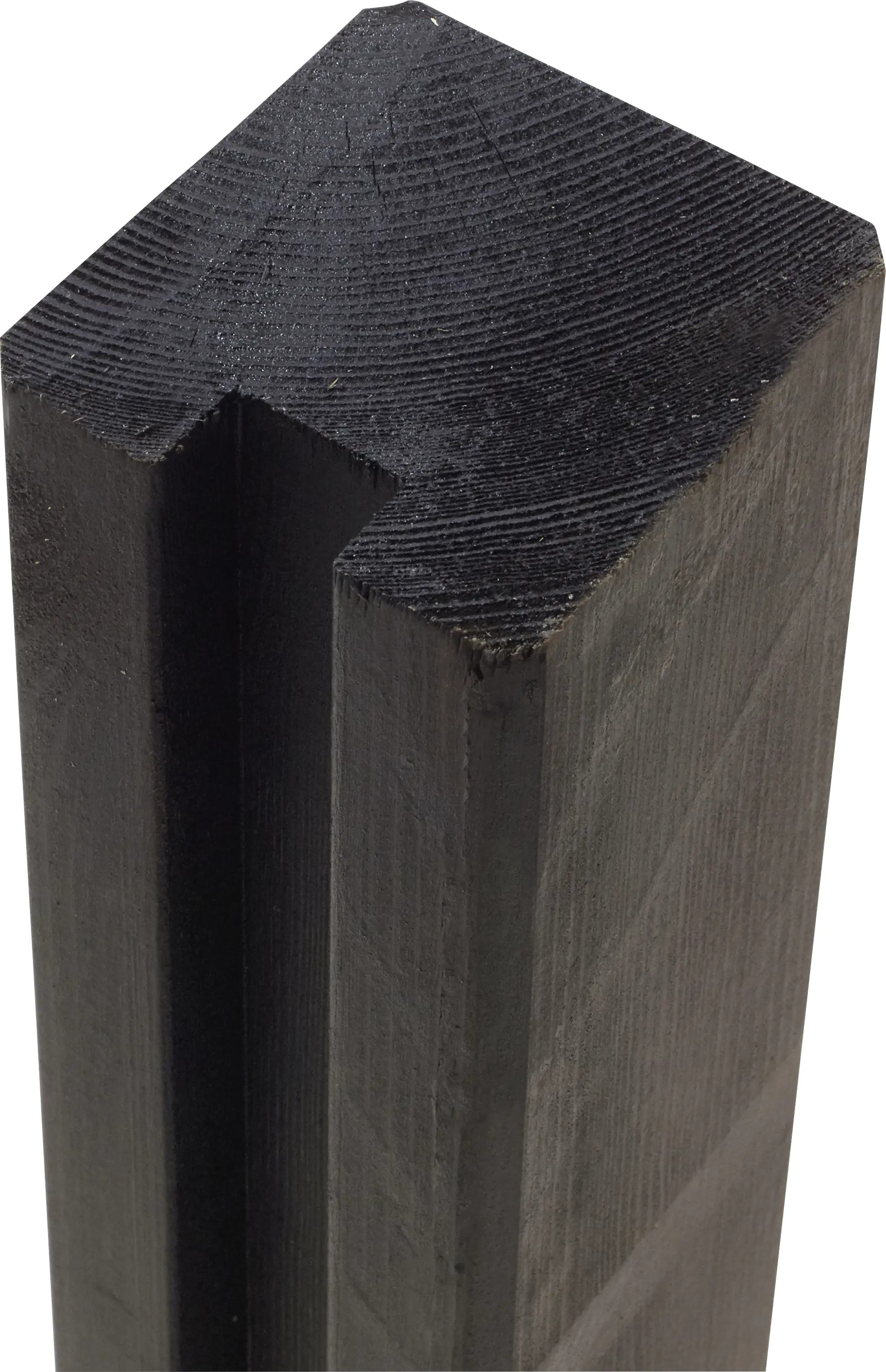 Plus Profilpfosten 268 cm, 90 x 90 mm, 1 Nut schwarz