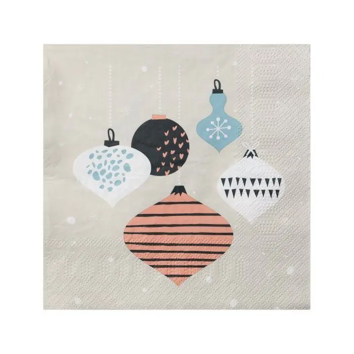 Eglo Servietten X-Mas Kugeln Pasig bunt 16,5 x 16,5 cm - 20er Pack