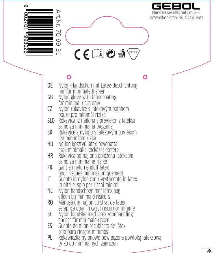 Gebol Damen Handschuh Winter Queen Größe 7