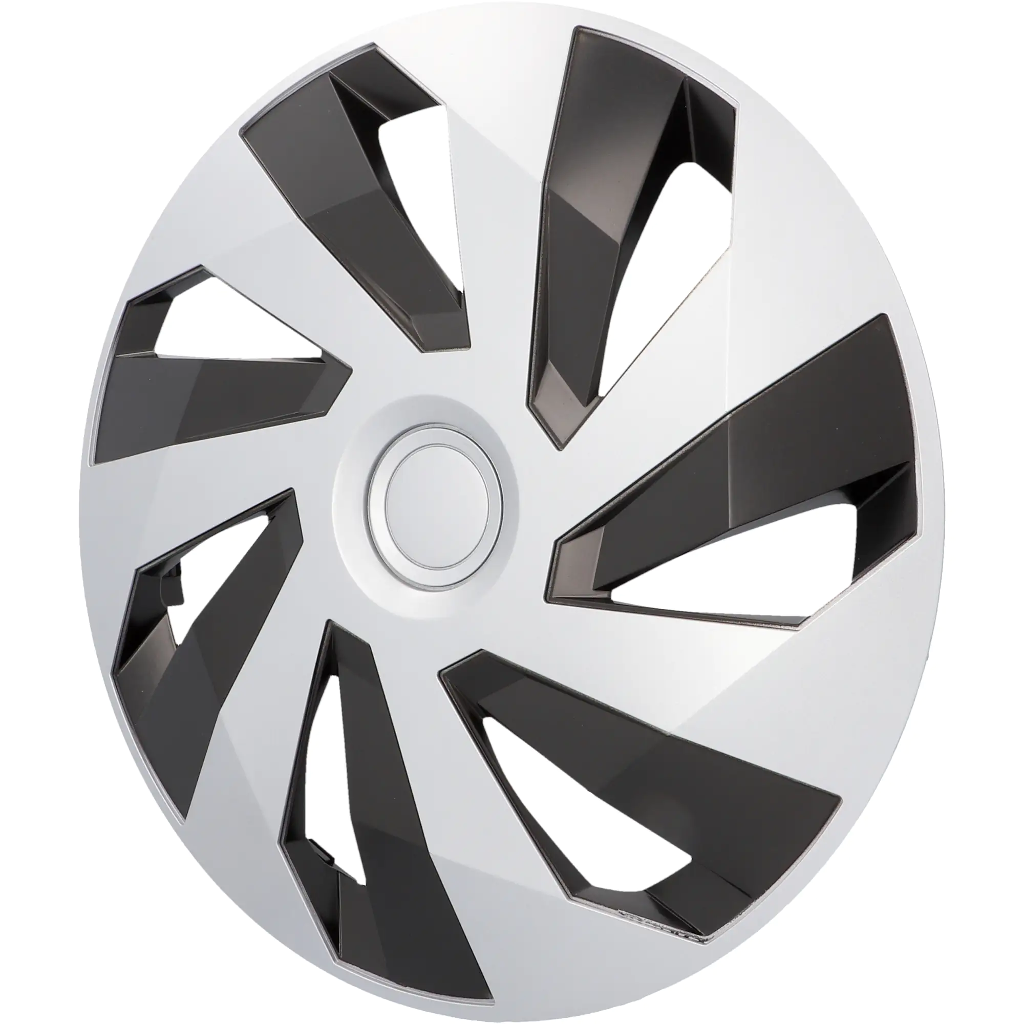 Cartrend Radzierblenden Flow 35 cm (14 Zoll) silber schwarz 4 Stück Cartrend Radzierblenden Flow 35 cm (14 Zoll) silber schwarz 4 Stück