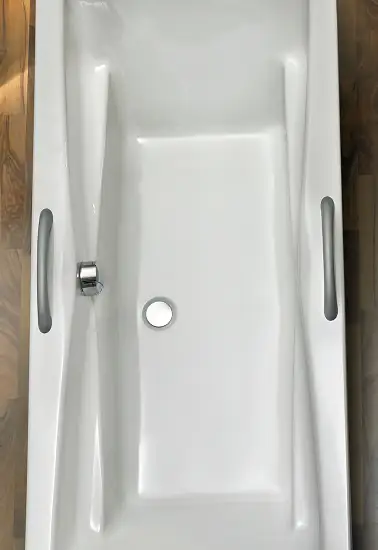 Ottofond Wannengriffe zu Badewanne Atlanta Duo, 1 Paar, silbermatt