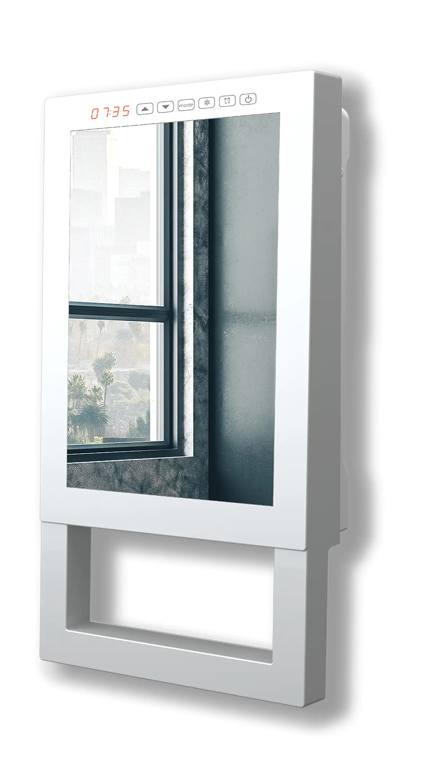 4012294218395 Rowi Bad-Schnellheizer 1800 W Premium mit Spiegel, Handtuchhalterung
