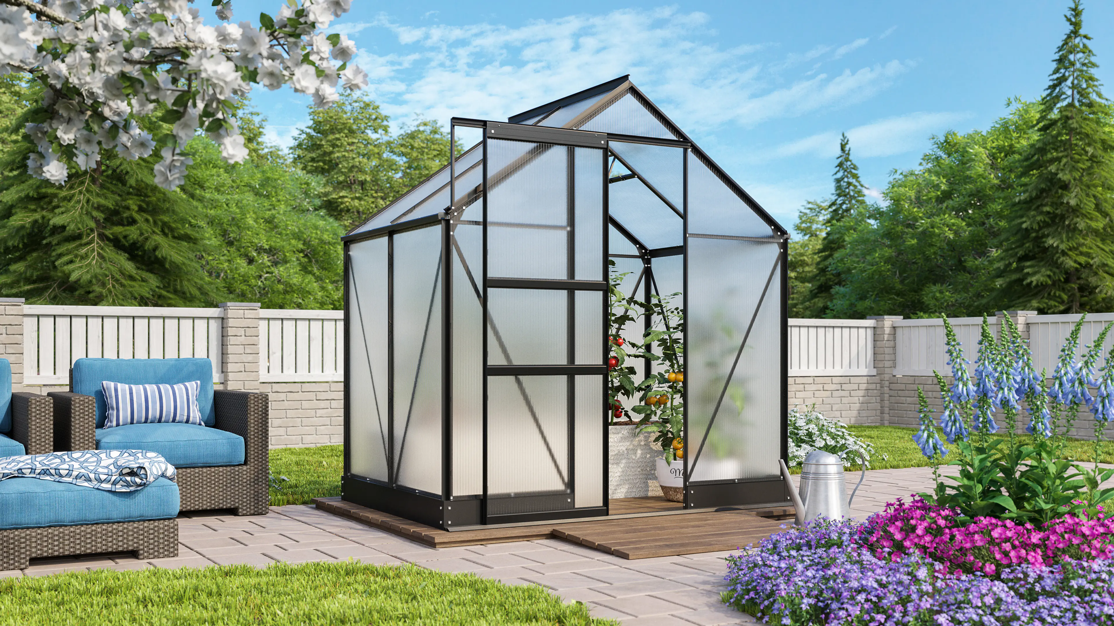 Vitavia Gewächshaus Apollo 2500 195 x 137 cm 6 mm HPK