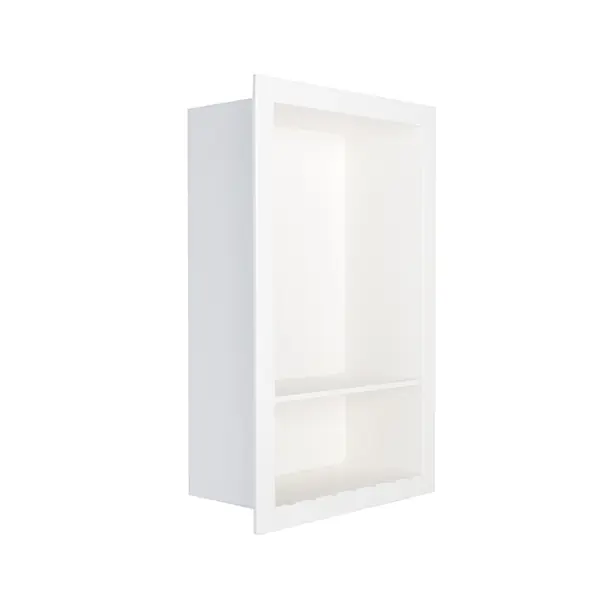 Dusch-Regal Nische Design White Doppelboden 26 x 40 cm