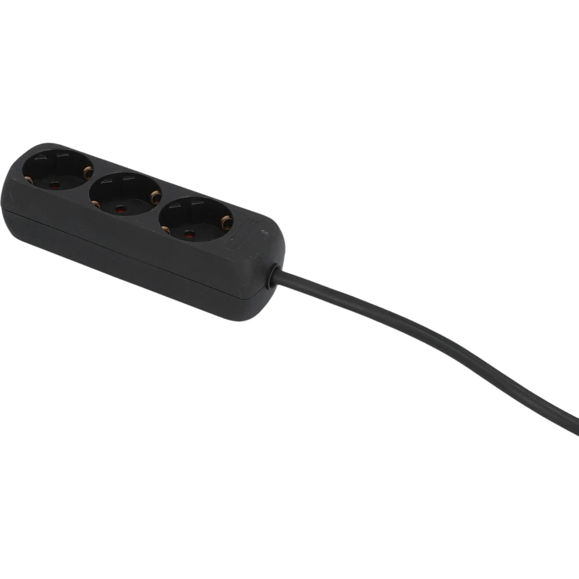 Unitec Steckdosenleiste 3-fach 1,4m mit Berührungsschutz, schwarz