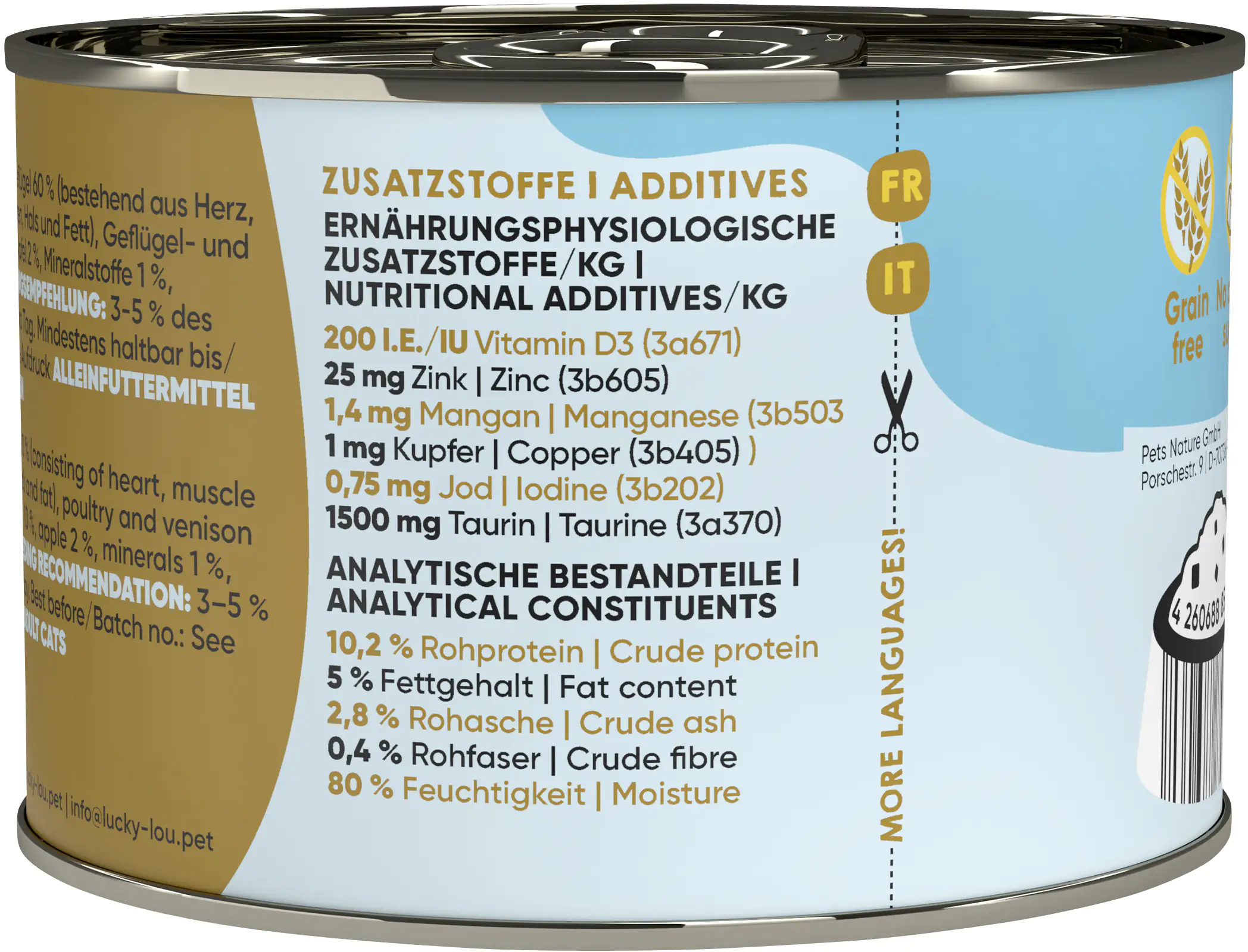 Lucky Lou Lifestage Adult Geflügel und Hirsch 200g