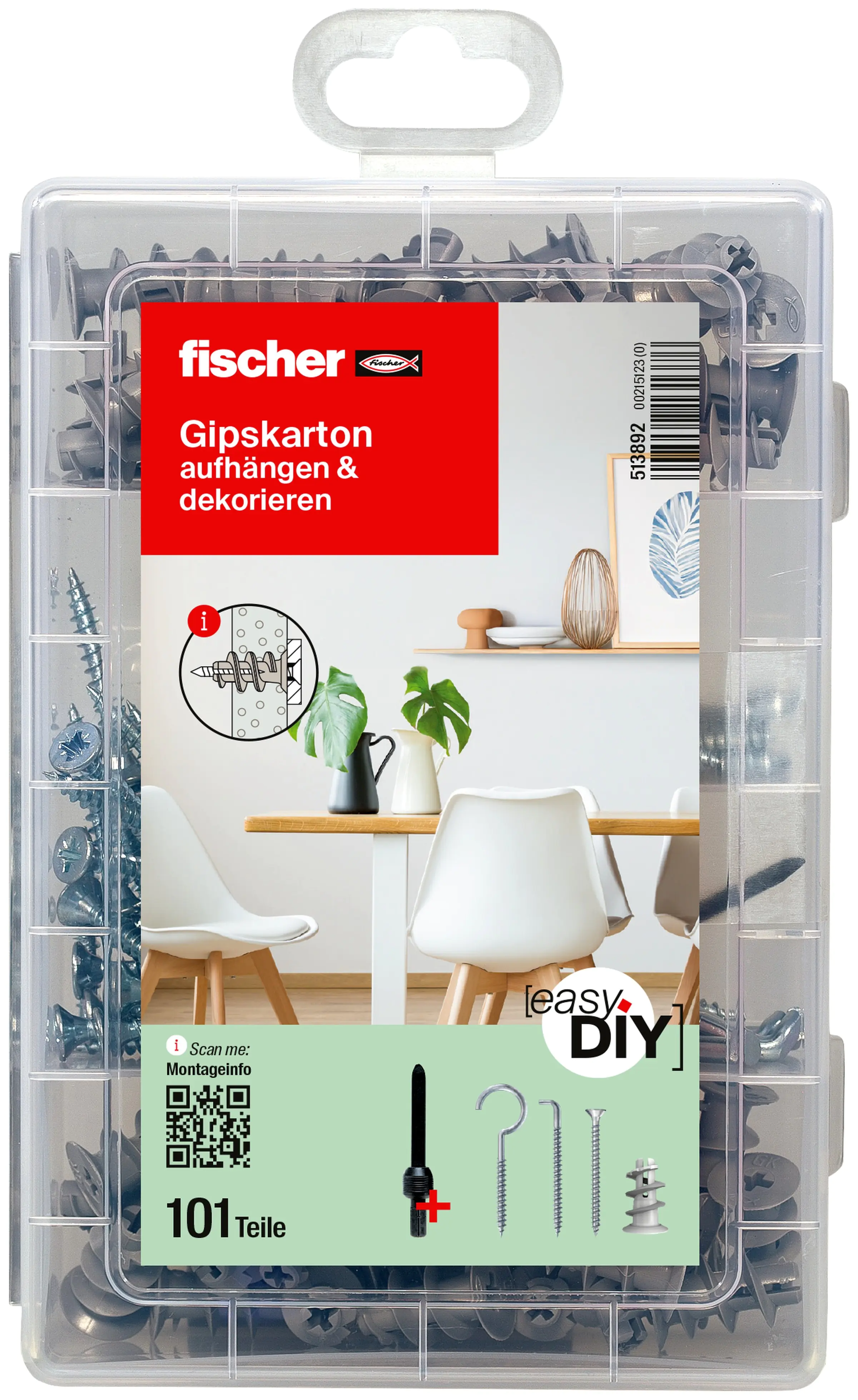 Fischer Dübel Meisterbox - 101 Stück Fischer Dübel Meisterbox - 101 Stück