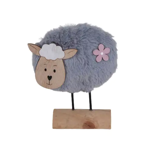 TrendLine Deko Schaf Holz 17 x 14 cm natur grau TrendLine Deko Schaf Holz 17 x 14 cm natur grau