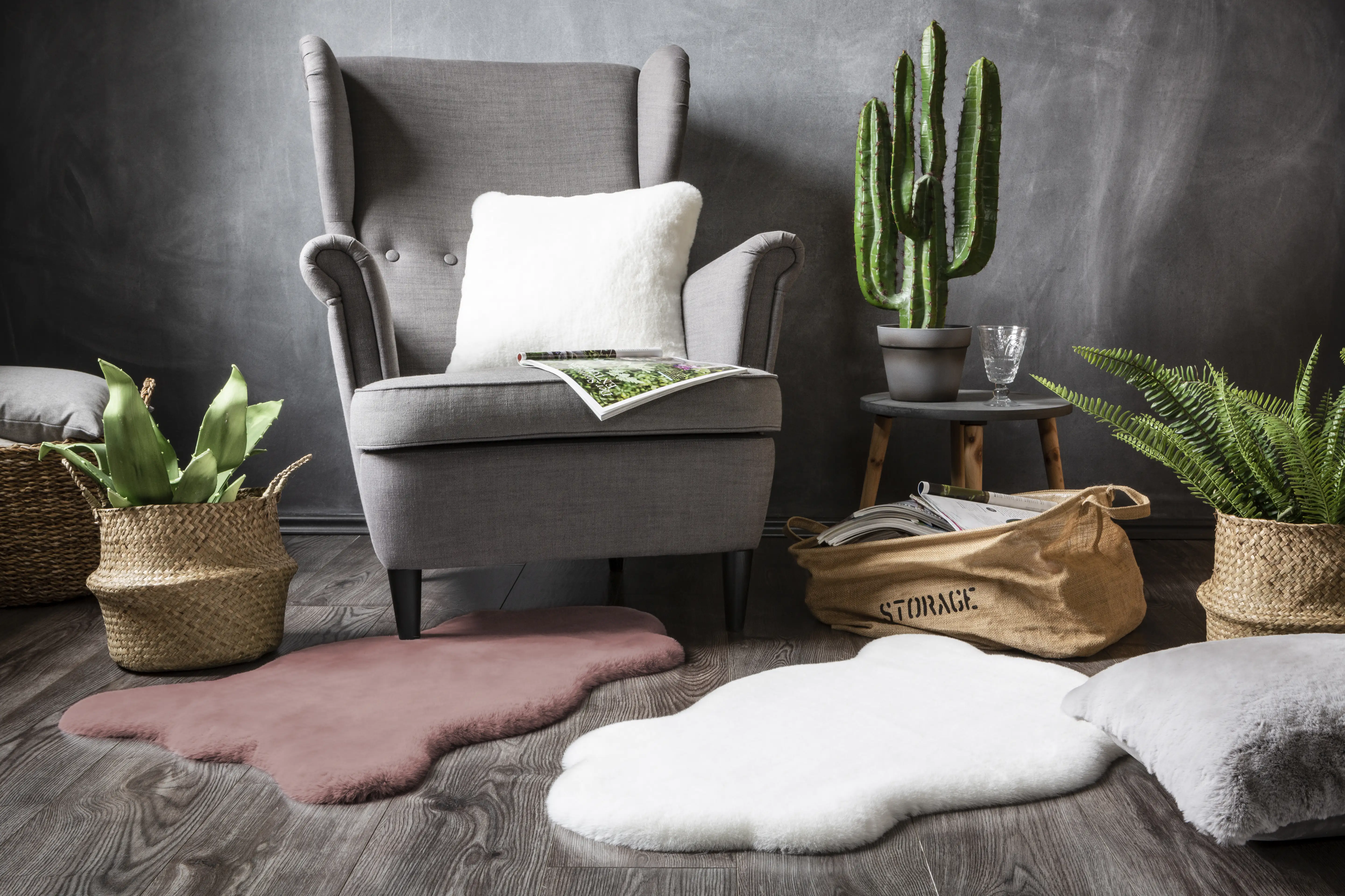 4002398885357_2 Andiamo Kunstfell Cingoli altrosa, 55 x 80 cm