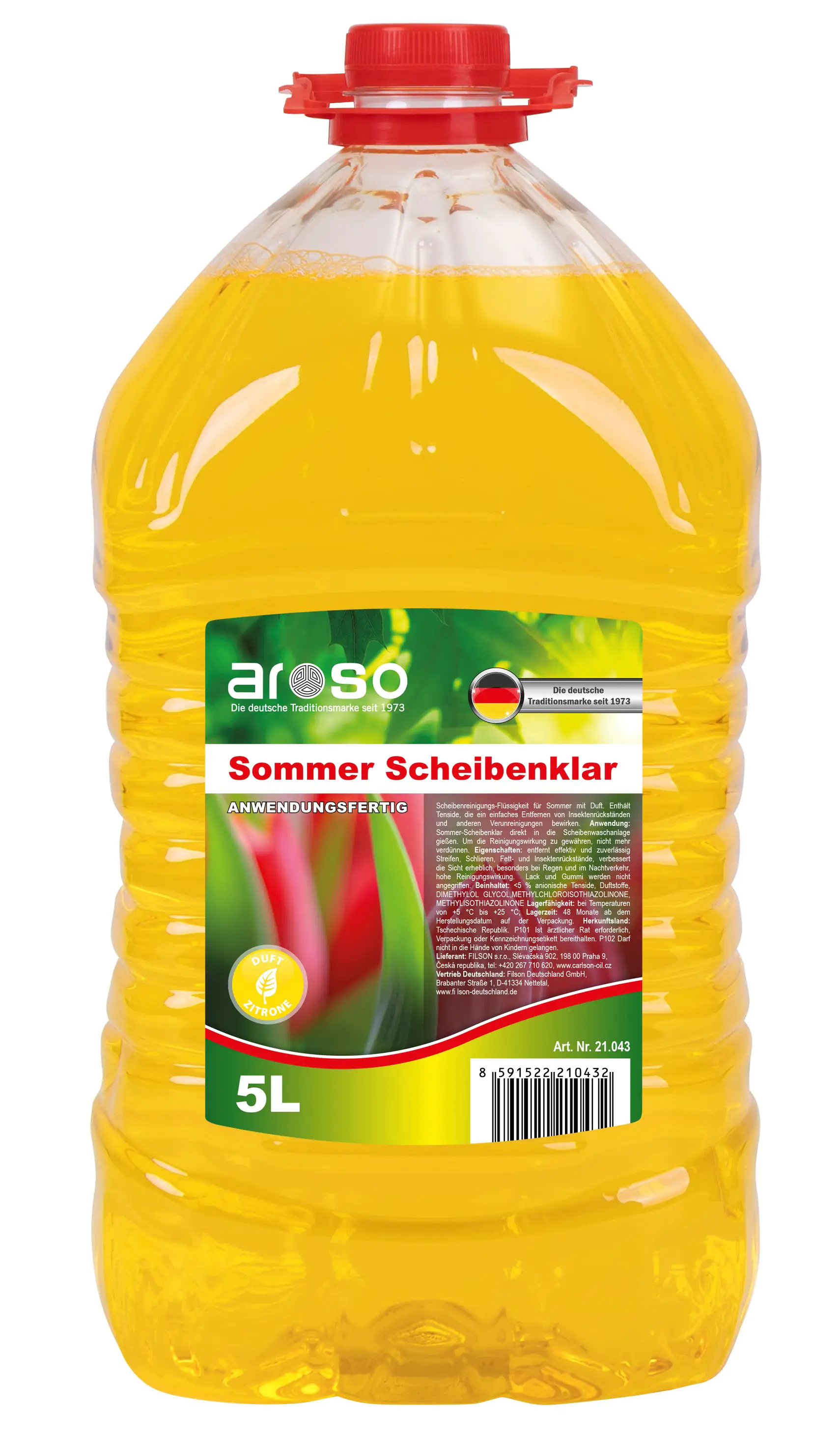8591522210432 aroso Scheibenreiniger Sommer Zitrone 5L