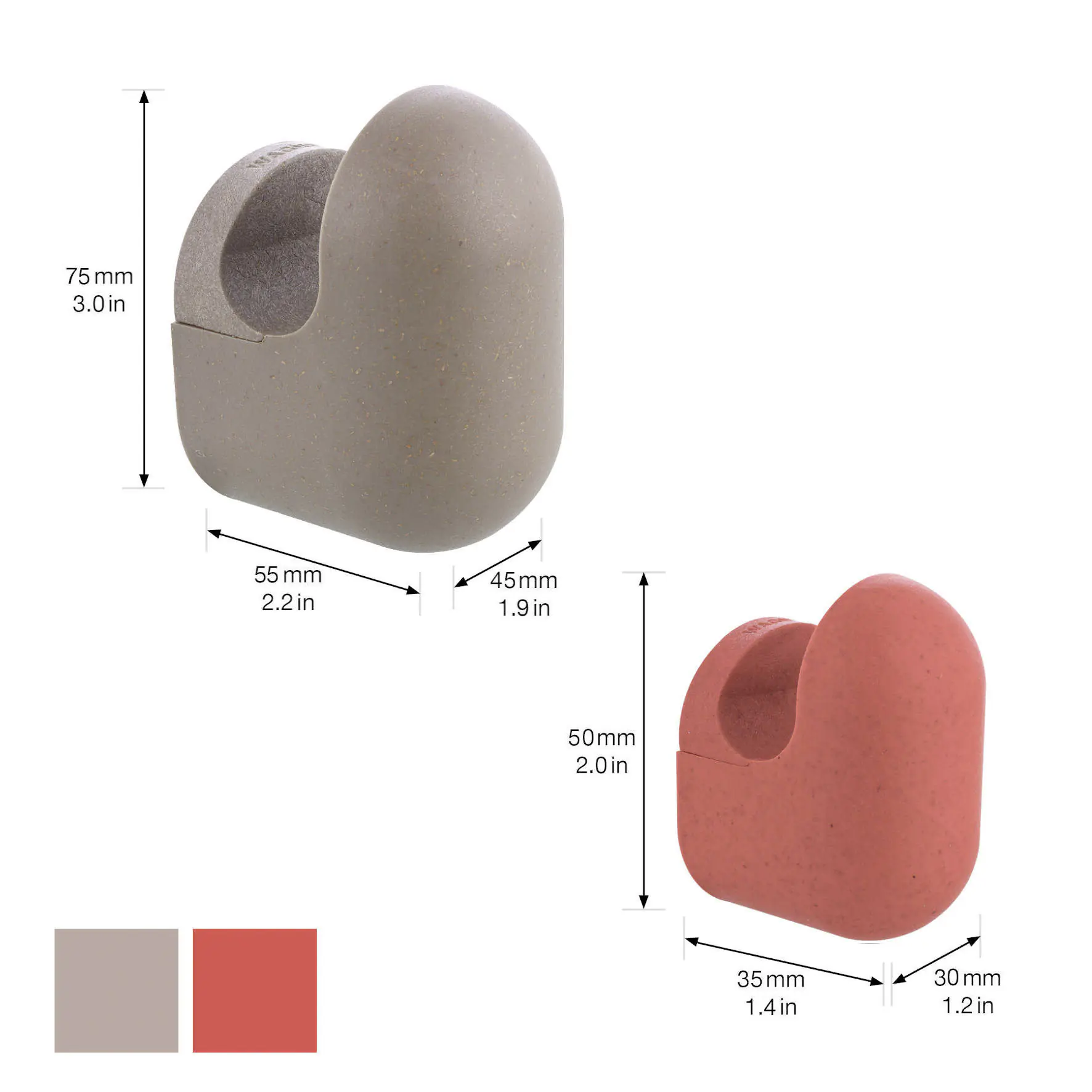 Wagner Wandhaken-Set hooks4home Pill Tragkraft bis 2 kg Bio Kunststoff 4 Stück