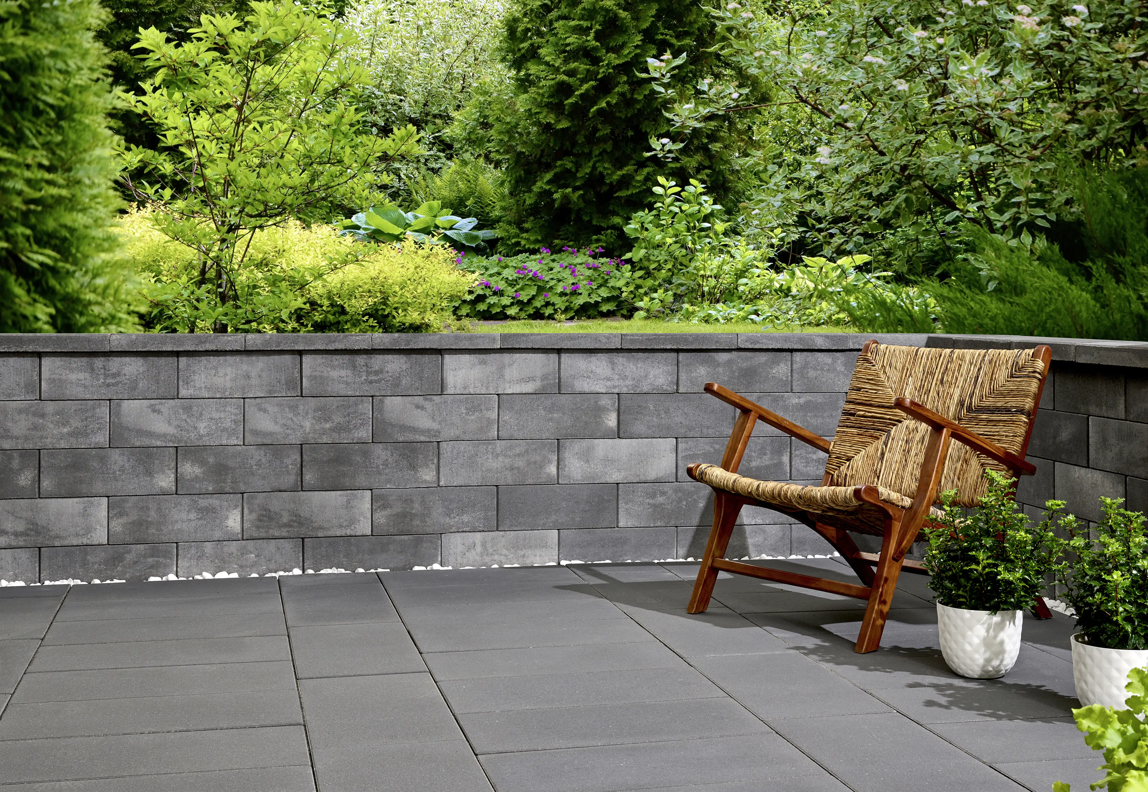 Kann Mauerstein Lindeza 20 x 20 x 15 cm vulkan-anthrazit